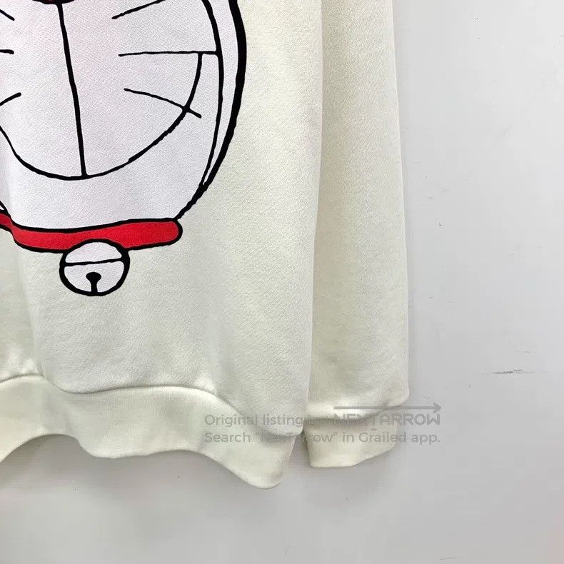 Gucci Gucci Beige robot cat letter printed cotton round-neck lon Size S / US 4 / IT 40 - 4 Thumbnail