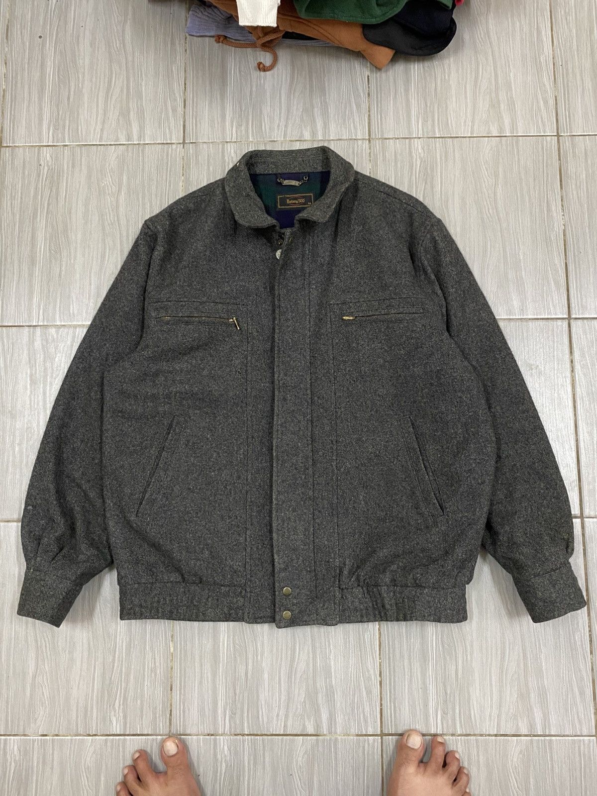 Botany 500 Vintage Wool Jacket Grey