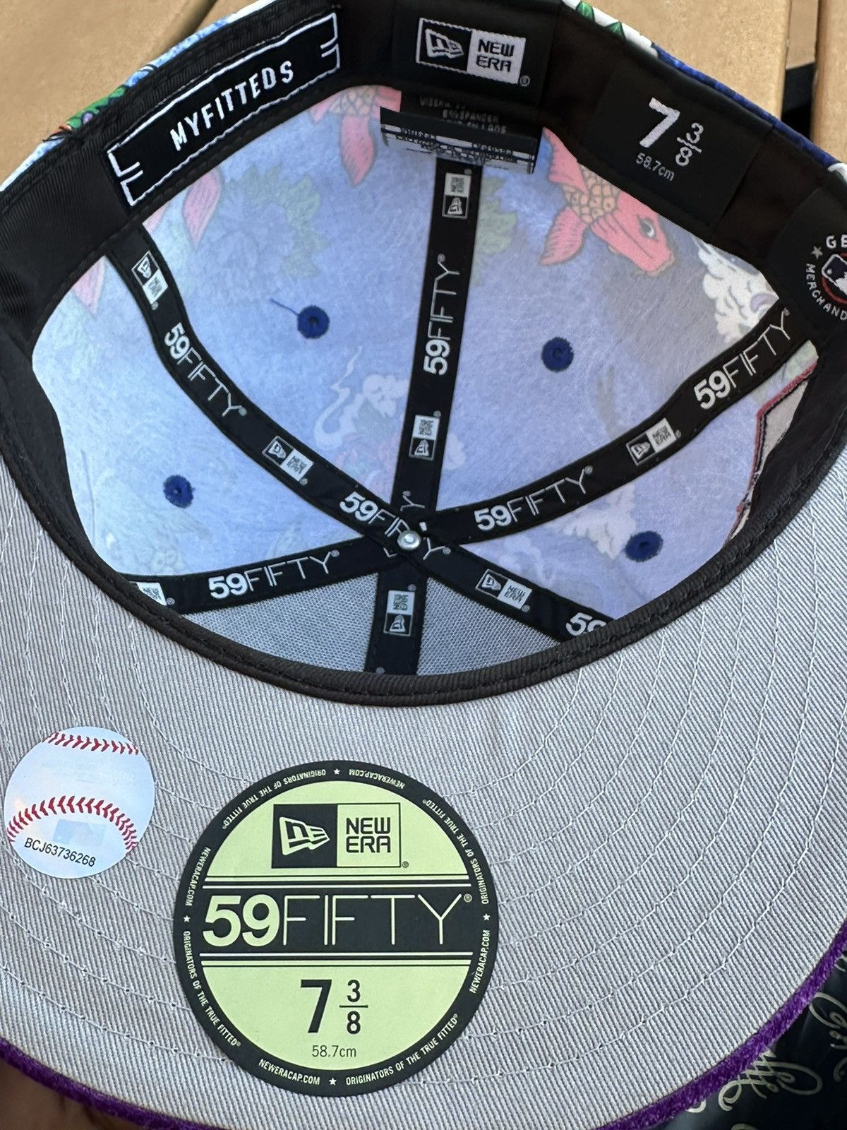 Hat Club × MyFitteds × New Era (7 3/8) Colorado Rockies 25th Anniversary Koi Pond Rockwell Size ONE SIZE - 8 Thumbnail