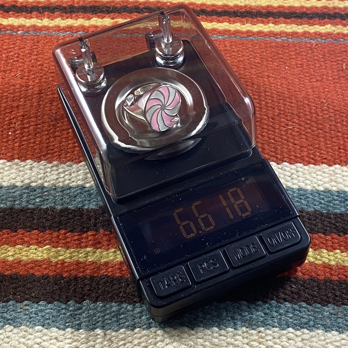 Japanese Brand × Kapital × Vintage Vtg Y2K Sterling Silver Chunky Swirl Signet Candy Ring Cyber Size ONE SIZE - 10 Thumbnail