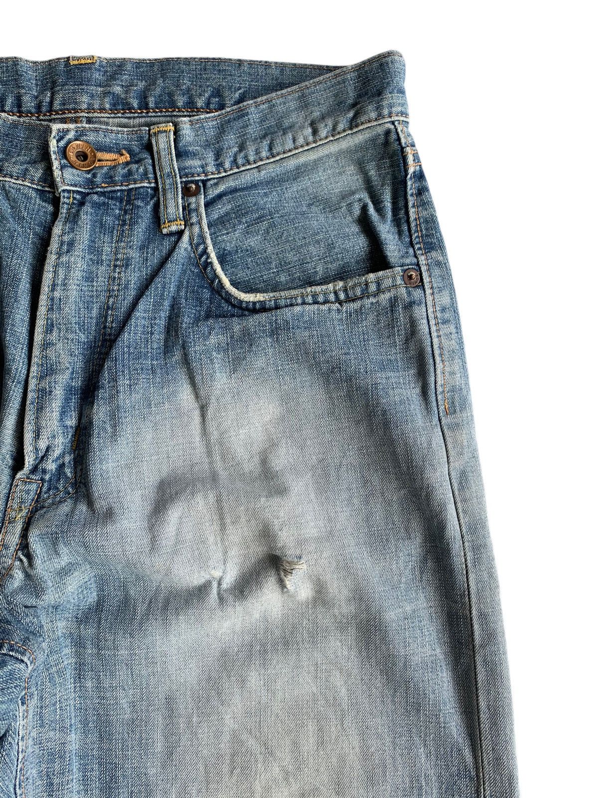 Edwin × Kapital × Vintage EDWIN 505Z SELVEDGE DISTRESSED DENIM Size US 29 - 15 Thumbnail