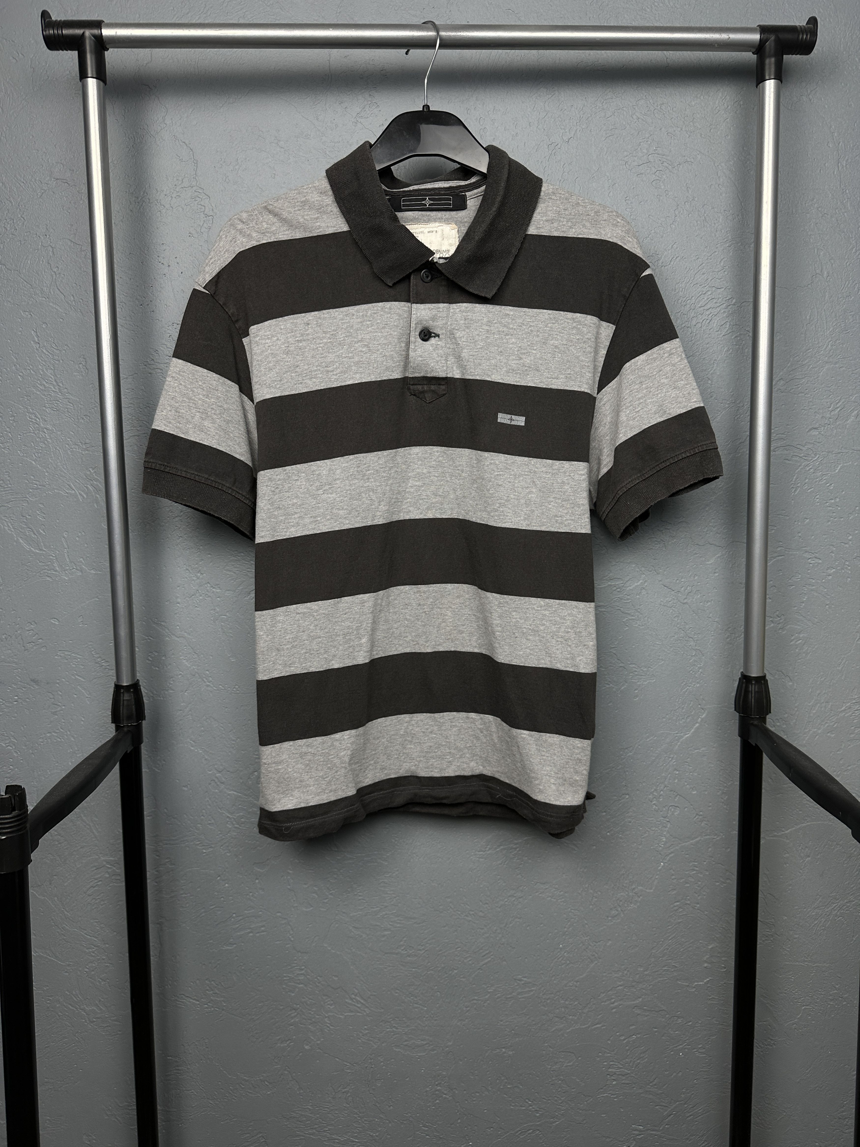 Massimo Osti Stone Island Denims 90s Vintage Mens Polo Shirt Size US XXL / EU 58 / 5 - 1 Thumbnail
