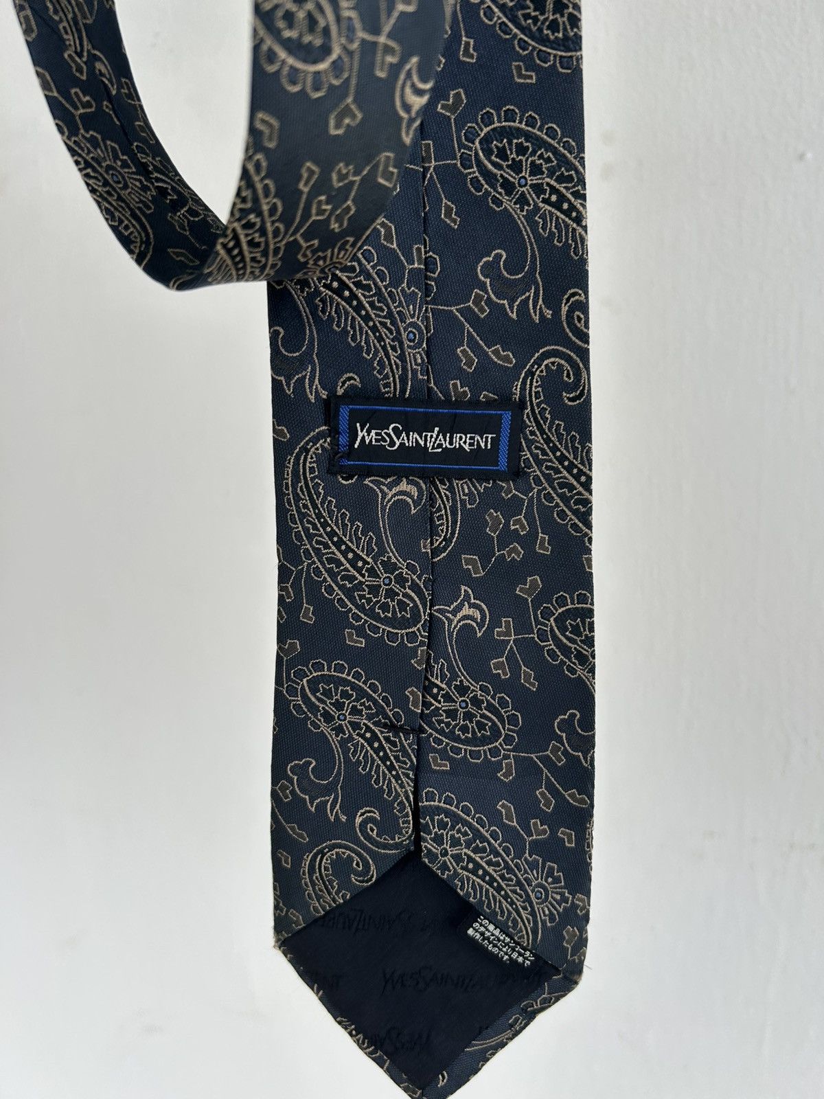 Yves Saint Laurent YSL Paisley Vintage Tie Size ONE SIZE - 6 Thumbnail