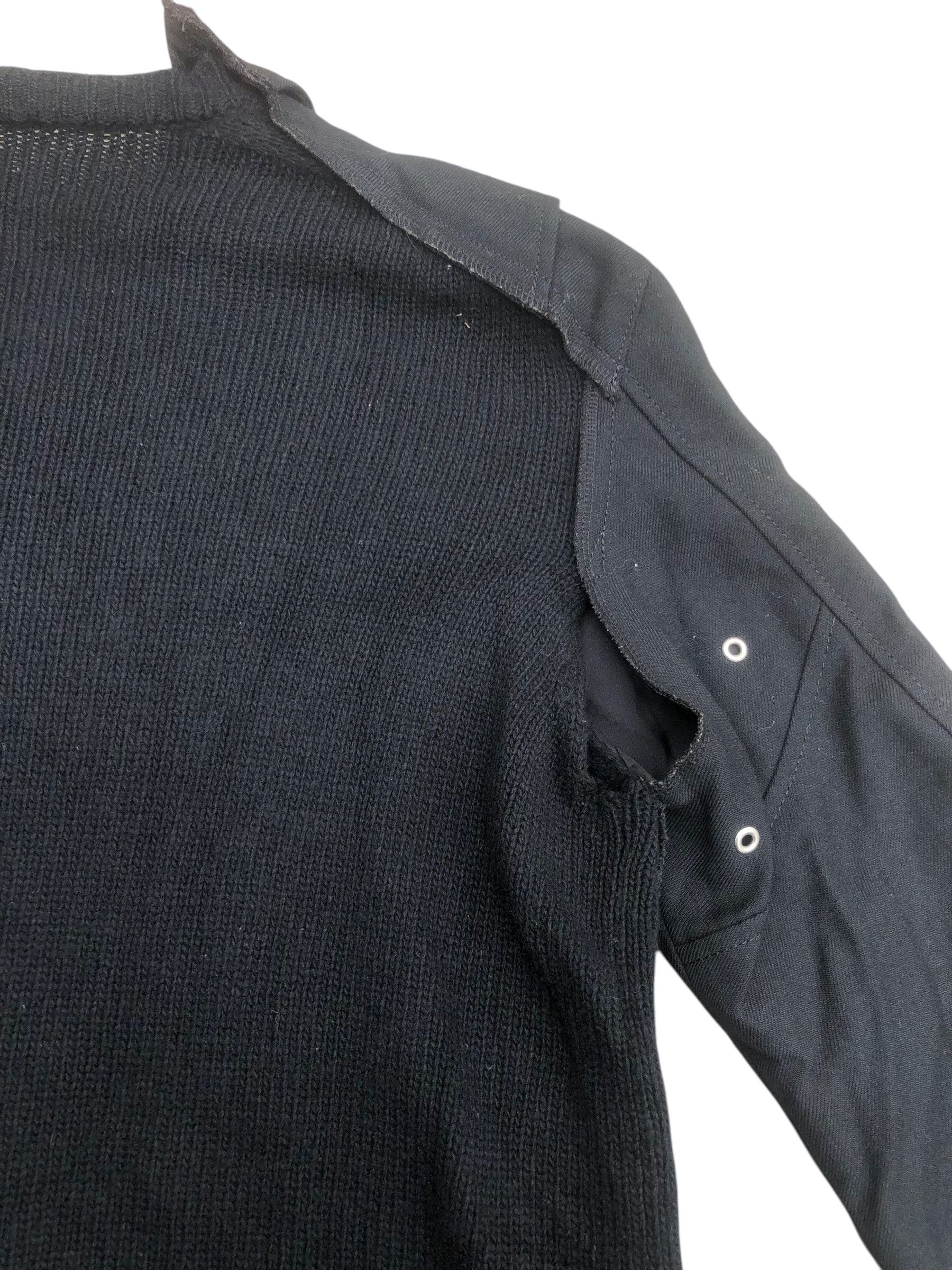 Comme des Garcons Archive AD2013 COMME DES GARCONS Biker Jacket Wool Cardigan Size US S / EU 44-46 / 1 - 13 Thumbnail