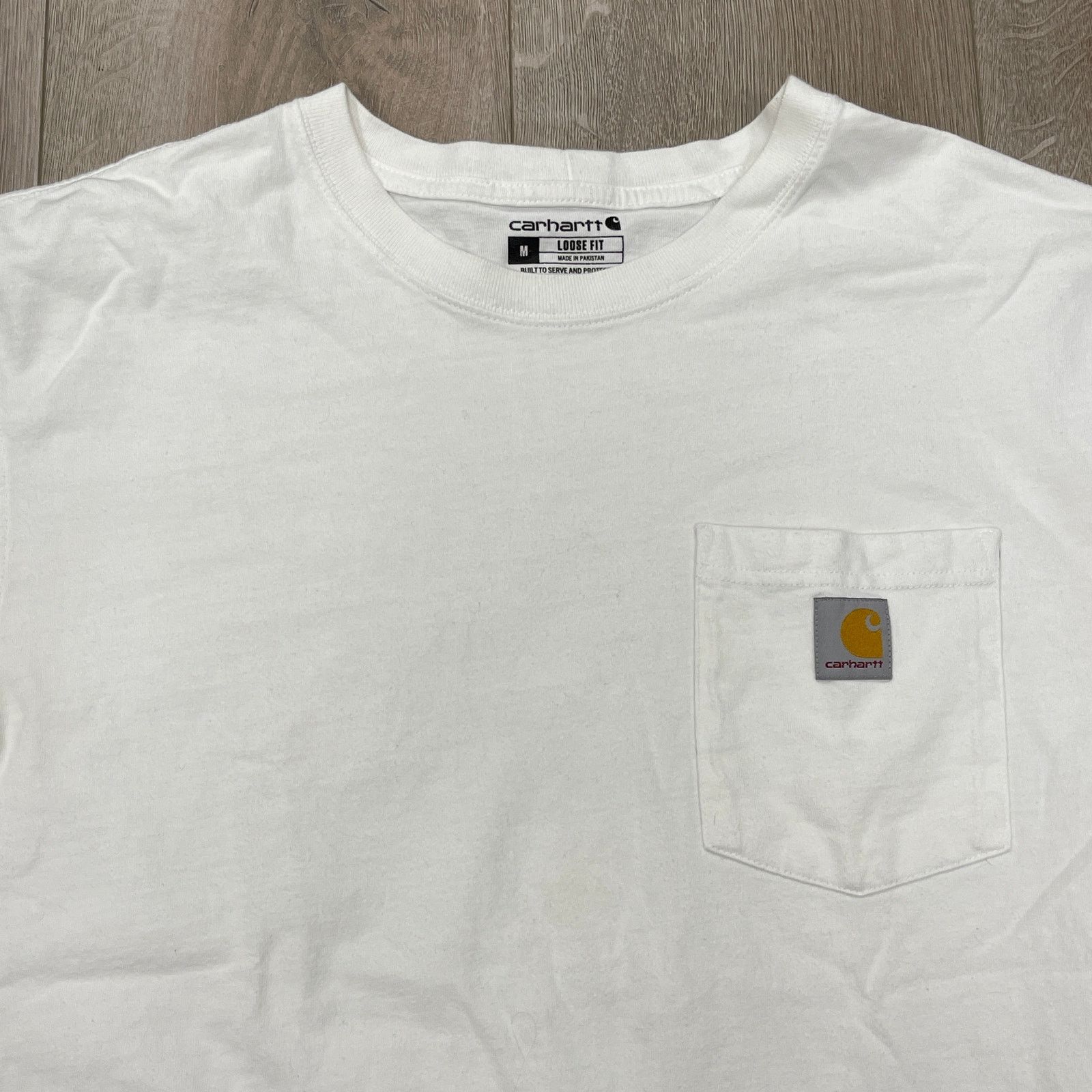 Carhartt Carhartt Loose Fit White Pocket Tee T Shirt Size Medium M B4 Size US M / EU 48-50 / 2 - 2 Thumbnail