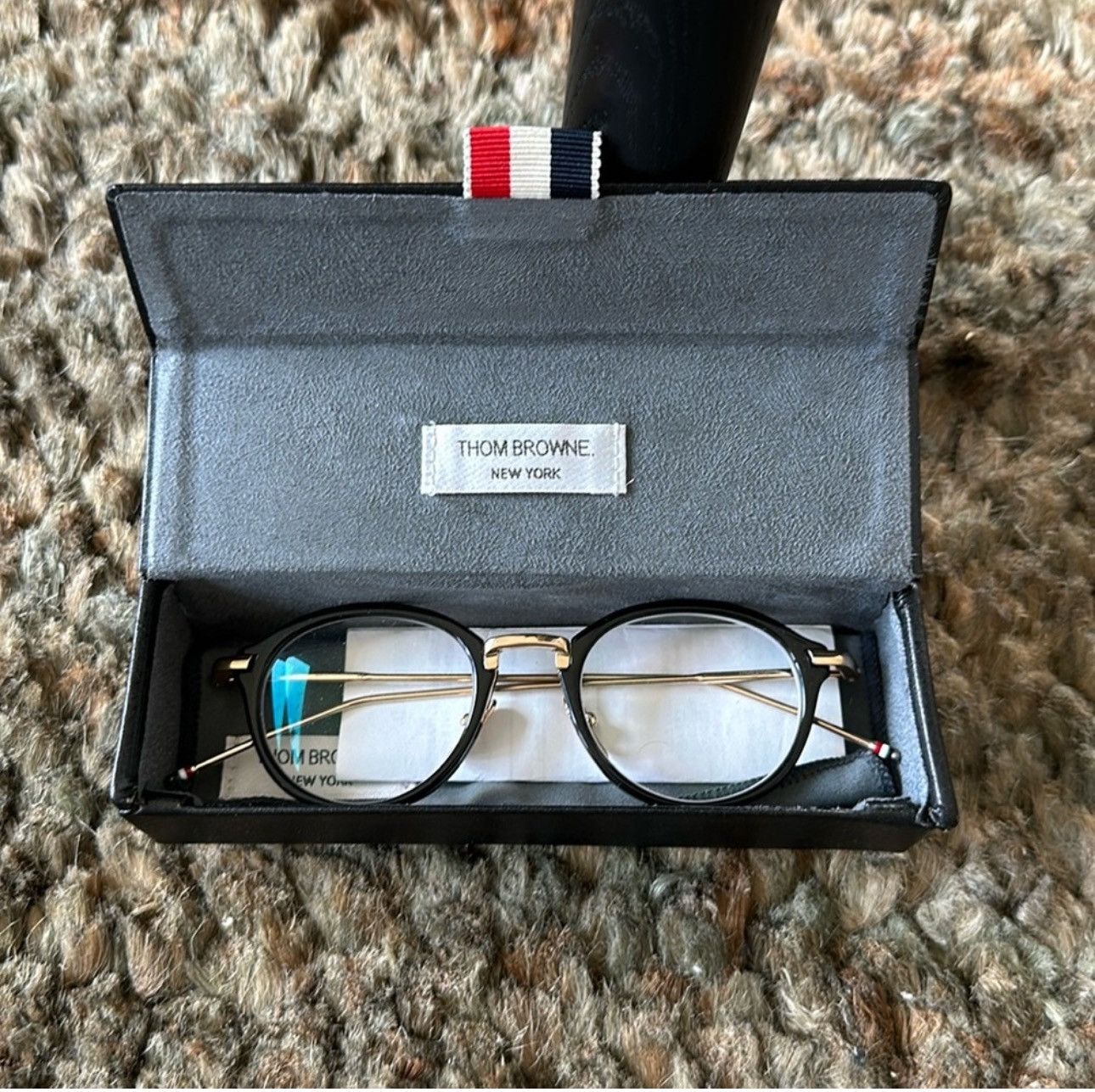 Thom Browne THOM BROWNE - ACETATE AND TITANIUM ROUND EYEGLASSES Size ONE SIZE - 1 Thumbnail