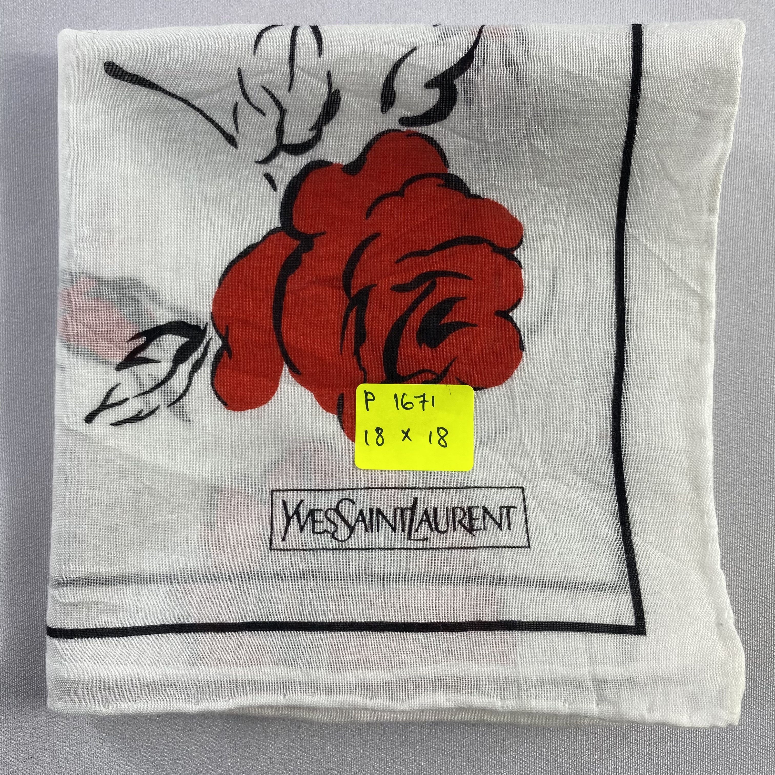 Vintage Yves Saint Laurent Bandana/ Handkerchief / Neckerchief-P1671 Size ONE SIZE - 5 Thumbnail