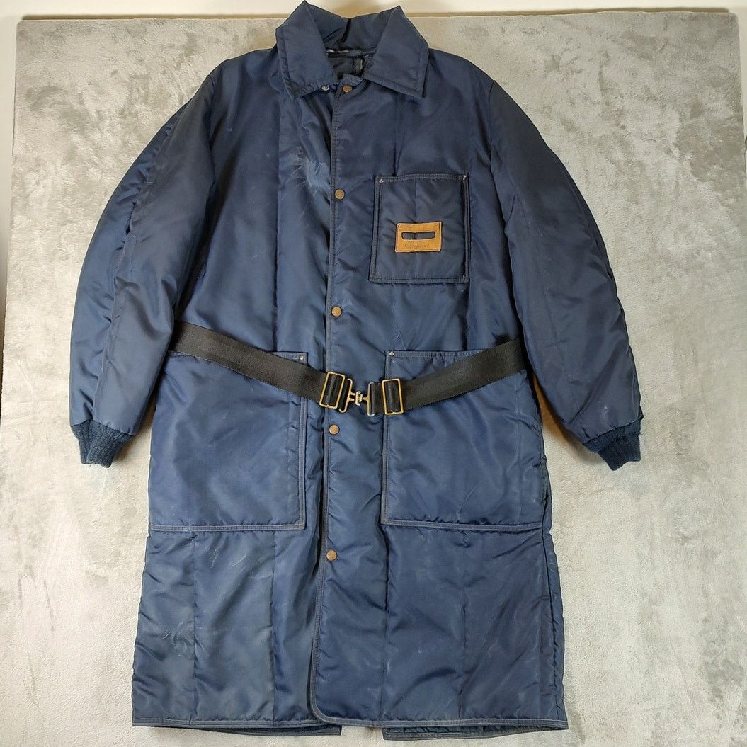 Refrigiwear VINTAGE RefrigiWear Jacket Mens L Navy Blue Puffer Size US L / EU 52-54 / 3 - 1 Thumbnail