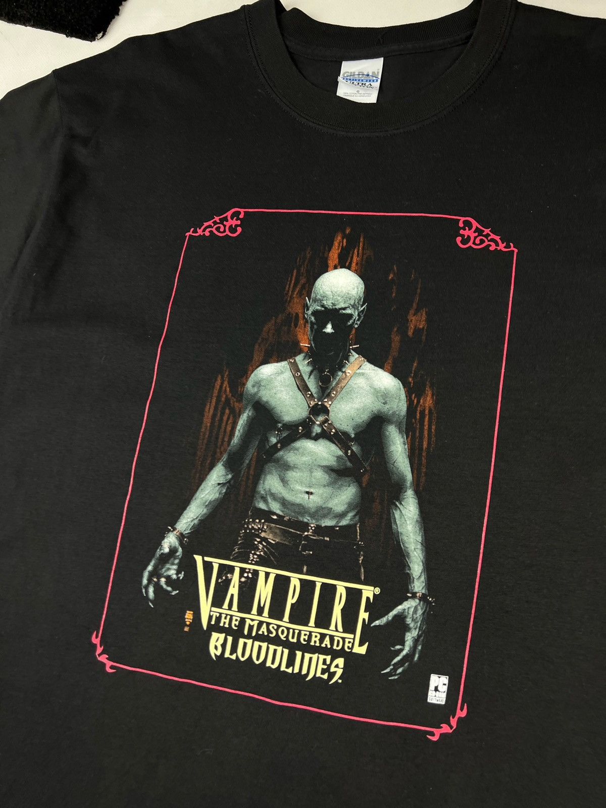 Playstation × Vintage 2000s Vampire The Masquerade Bloodlines dry rot Tee Shirt Size US XL / EU 56 / 4 - 2 Thumbnail