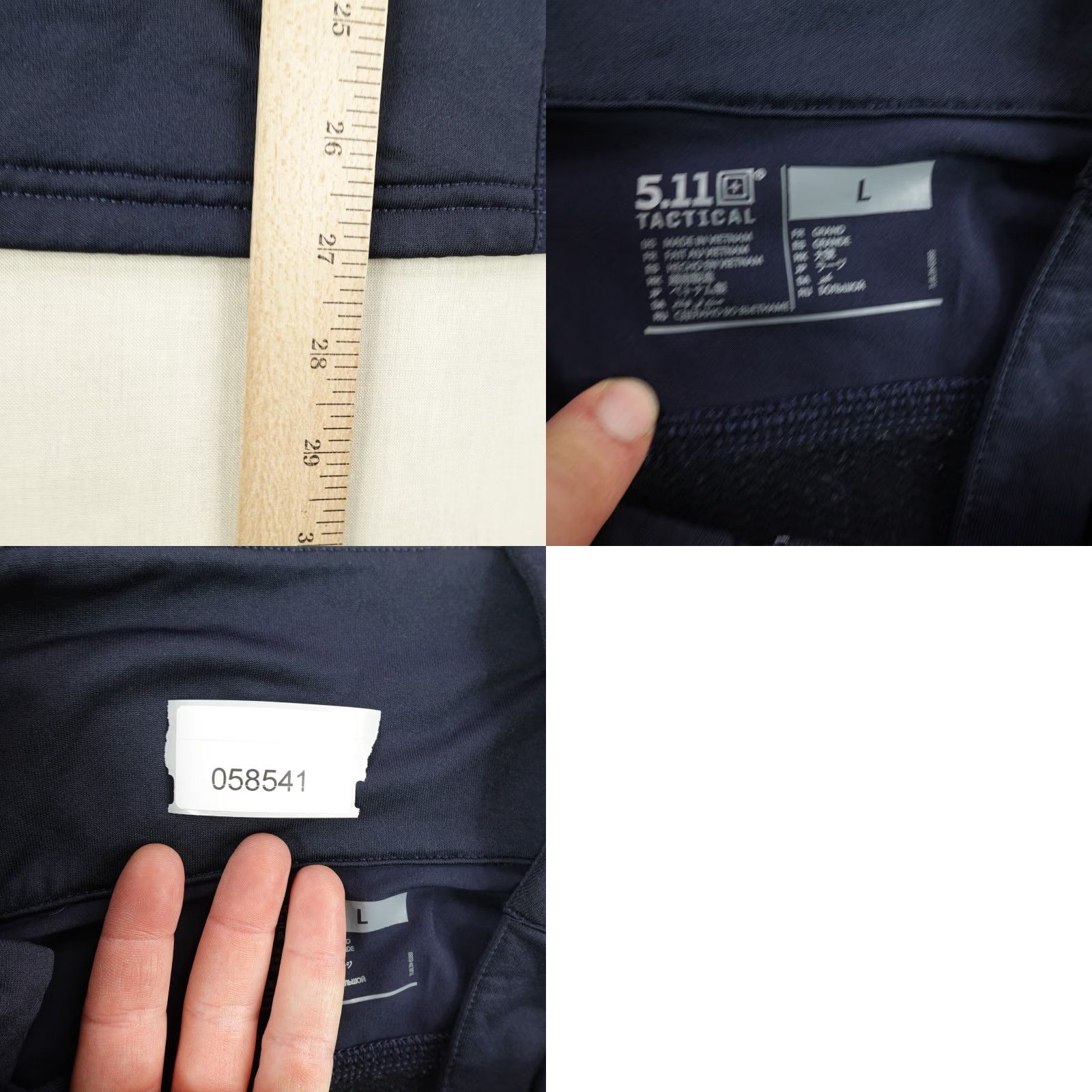 Vintage 5.11 Tactical Jacket Womens Large Blue Kinetic Zip Up Performance Cowl Neck Coat Size L / US 10 / IT 46 - 8 Thumbnail