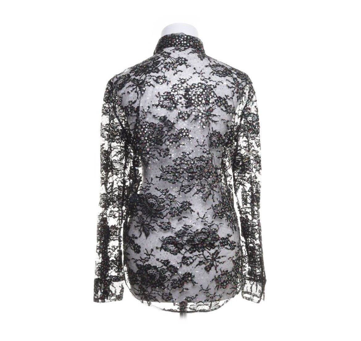 Hedi Slimane × Saint Laurent Paris S/S16 Floral Lace Sheer Multicolor Star Button Up Shirt Size M / US 6-8 / IT 42-44 - 2 Thumbnail