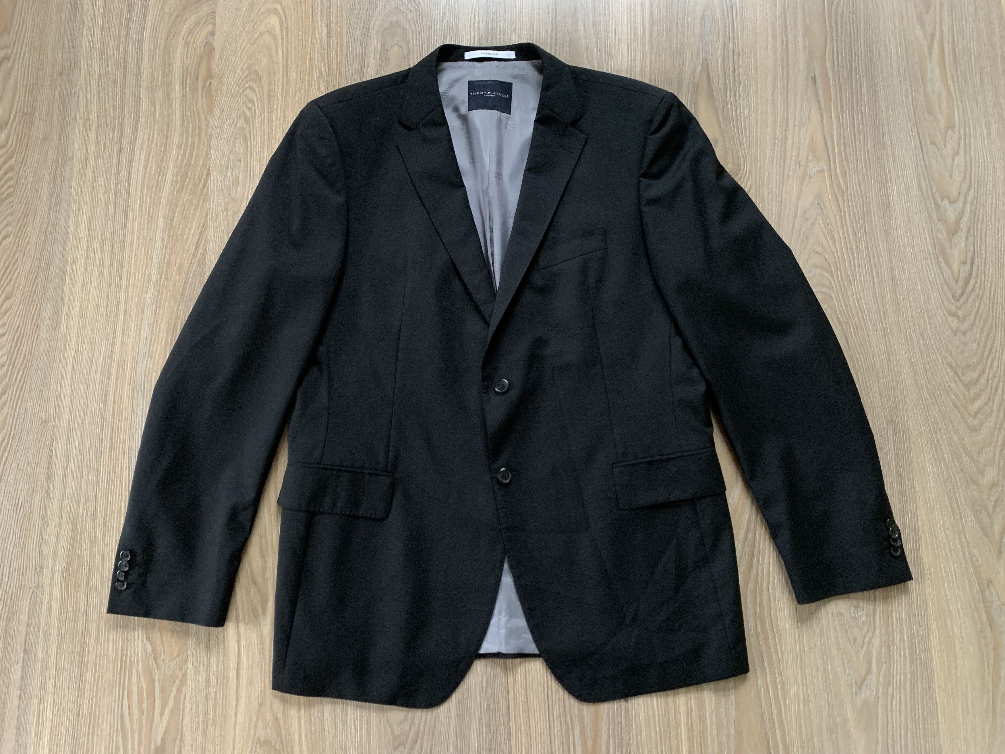 Tommy Hilfiger Tommy Hilfiger Classic Black Blazer Size 46R - 2 Thumbnail