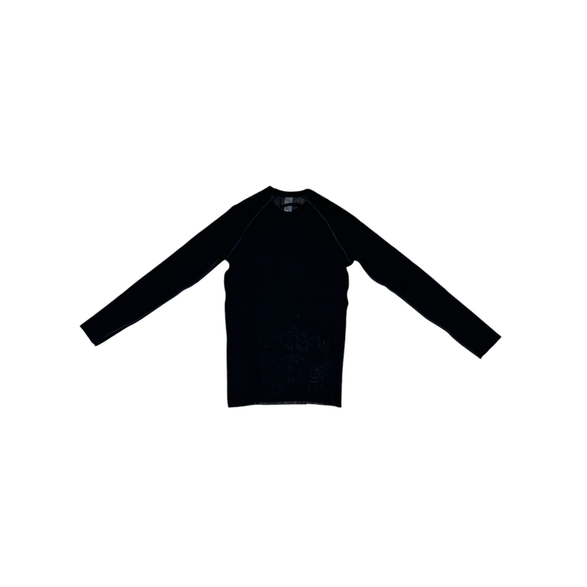 Jean Paul Gaultier Vintage Black Mesh Longsleeves Size US L / EU 52-54 / 3 - 4 Thumbnail