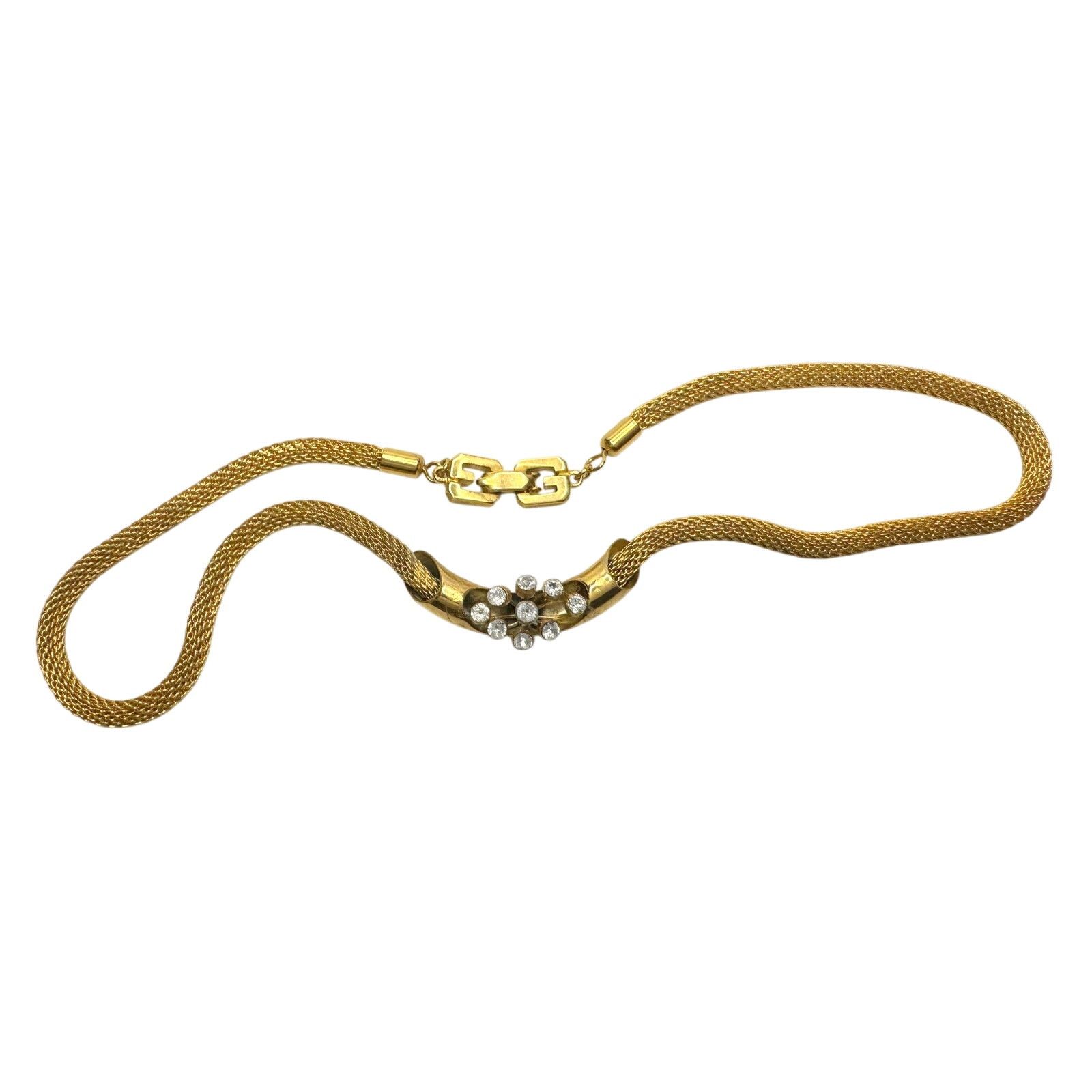 Givenchy Vintage Givenchy Mesh / Herringbone / Snake Necklace Size ONE SIZE - 8 Thumbnail