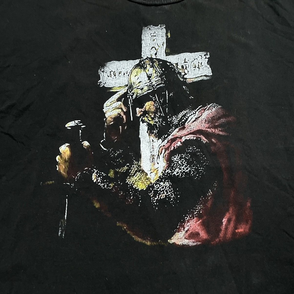 Vintage Vintage 00s Horror Graphic Tee Grunge Dark Abstract Faded L Size US L / EU 52-54 / 3 - 5 Thumbnail