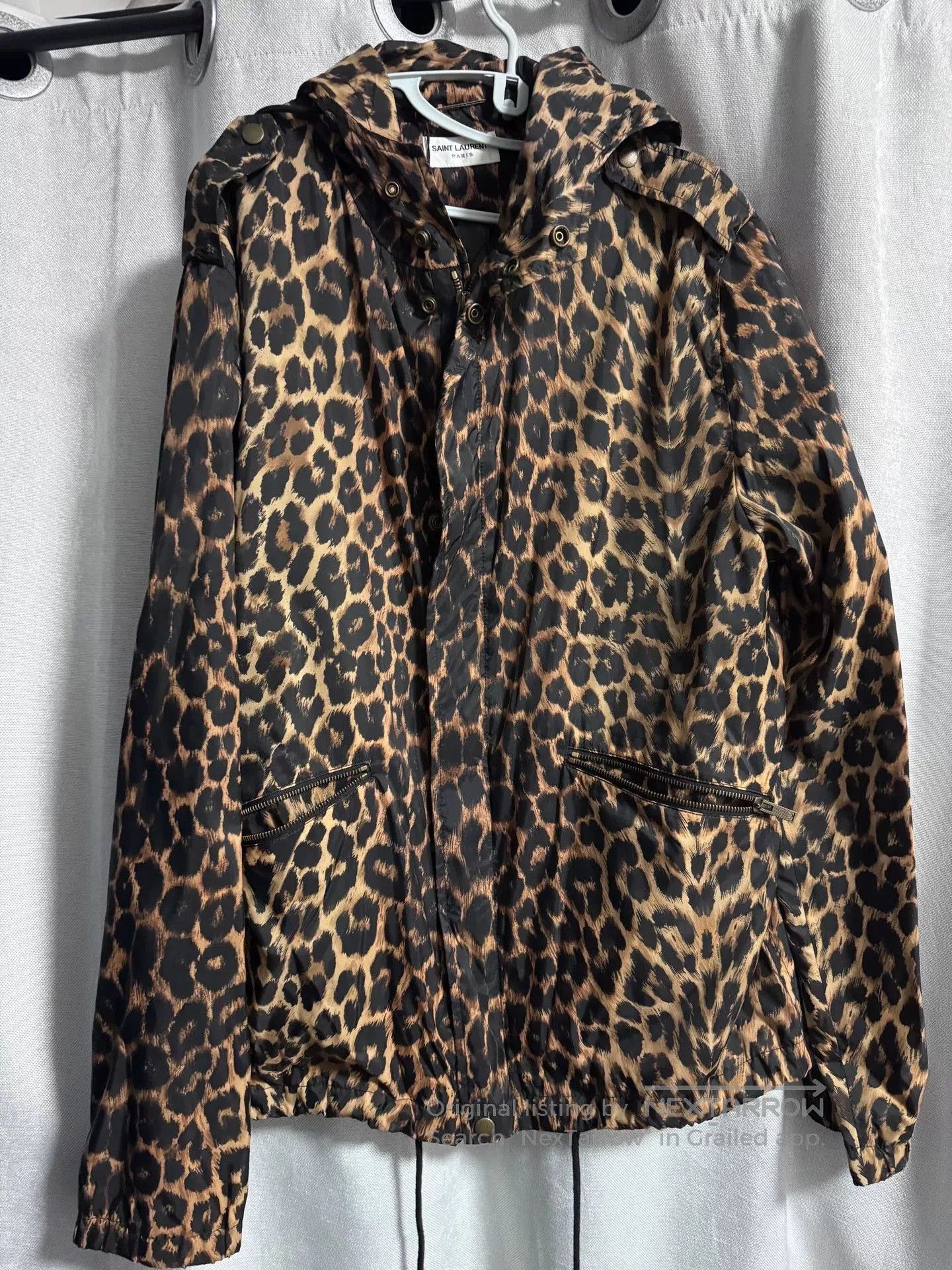Saint Laurent Paris SAINT LAURENT Leopard Print Hooded Jacket. Size US M / EU 48-50 / 2 - 1 Thumbnail
