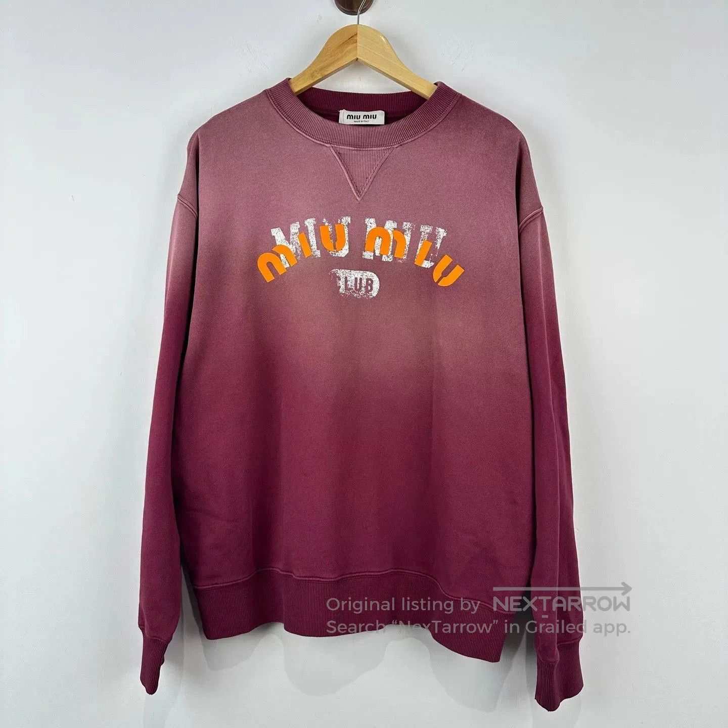 Miu Miu miu miu vintage wash red sweatshirt size S. Size US S / EU 44-46 / 1 - 1 Thumbnail