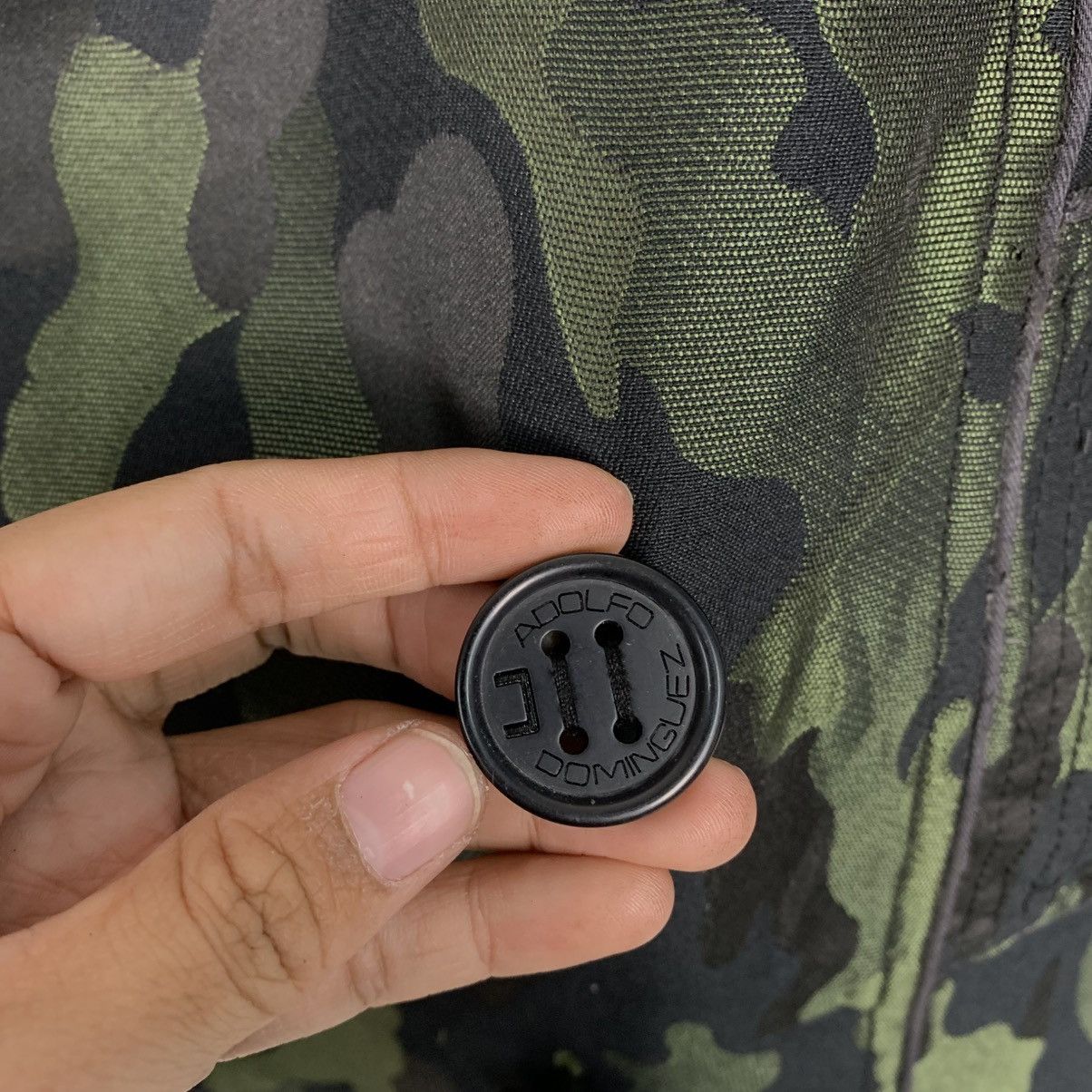 Adolfo Dominguez Aldolfo Dominguez Camouflage Double Breasted Trenchcoat Size XS / US 0-2 / IT 36-38 - 15 Thumbnail