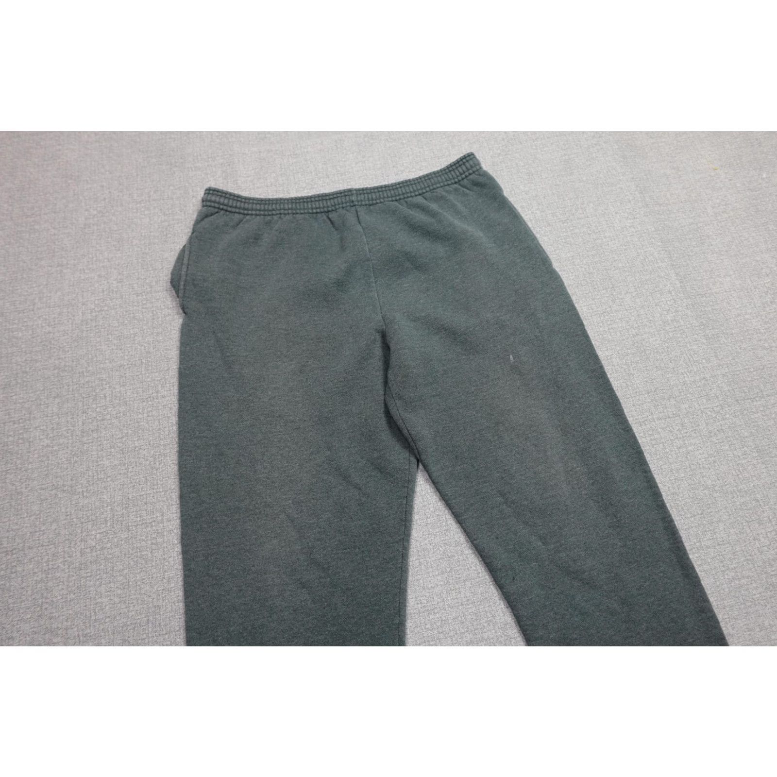 Russell Athletic VINTAGE Russell Athletic Sweatpants Mens M Green Fleece Joggers Elastic Waist Pockets 90s Size US 31 - 2 Thumbnail