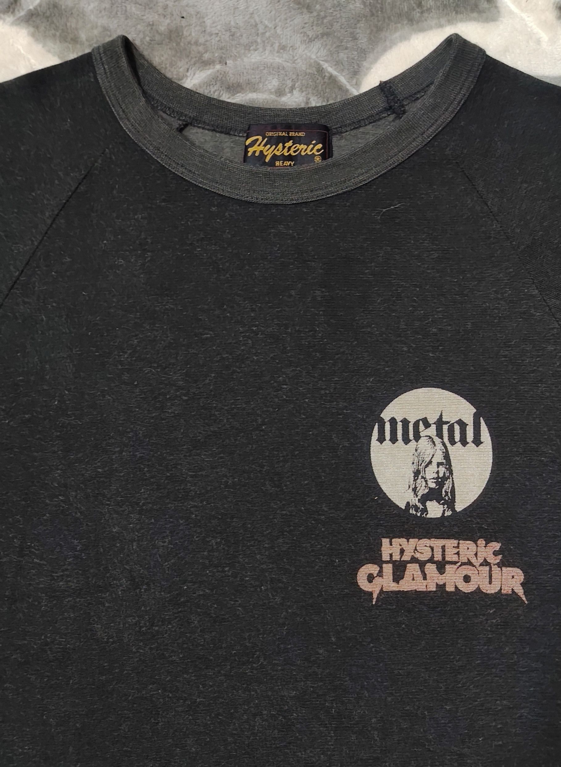 Hysteric Glamour Hysteric Glamour Metal Print Raglan Crewneck Longsleeve Size US M / EU 48-50 / 2 - 2 Thumbnail