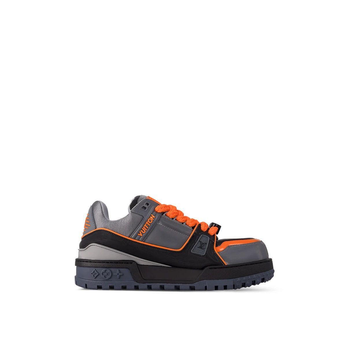 image of Louis Vuitton Lv Trainer Maxi Sneaker In Grey/black, Men's (Size 13)