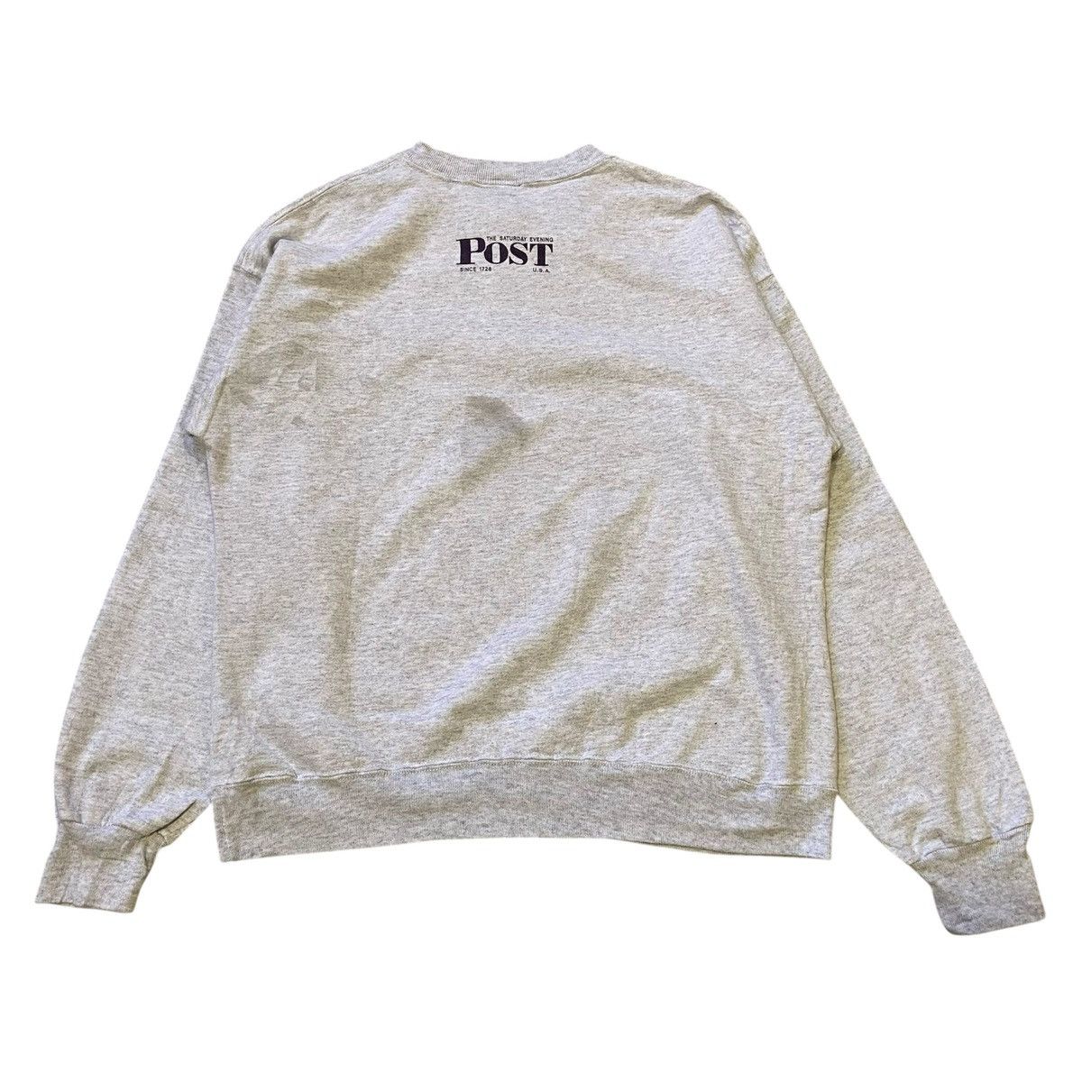 New York Post Vintage 90s Norman Rockwell Saturday Evening Post Sweatshirt Size US L / EU 52-54 / 3 - 4 Thumbnail