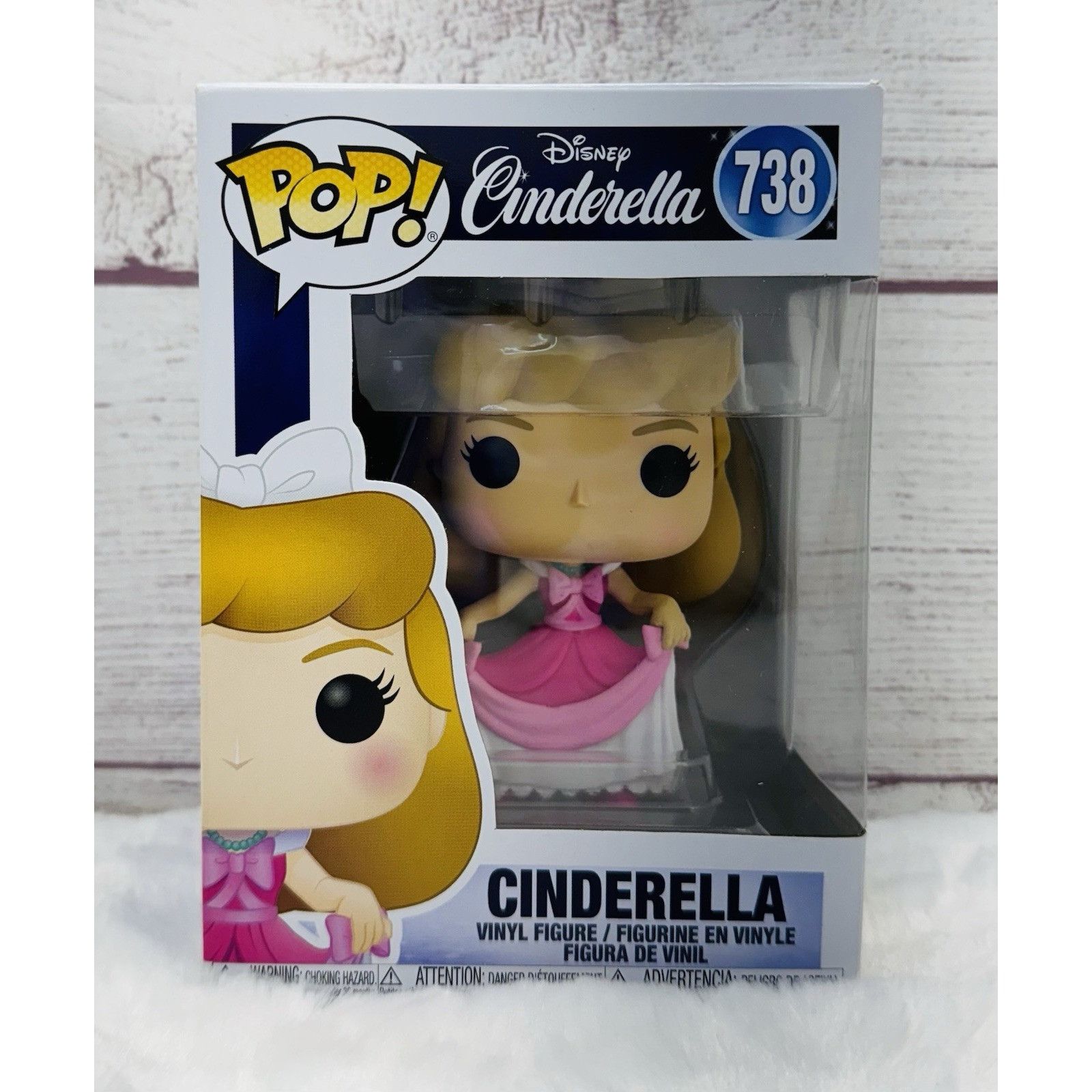 Disney Funko Pop! Disney Princess Cinderella in Pink Dress Vinyl Fi Size ONE SIZE - 1 Thumbnail