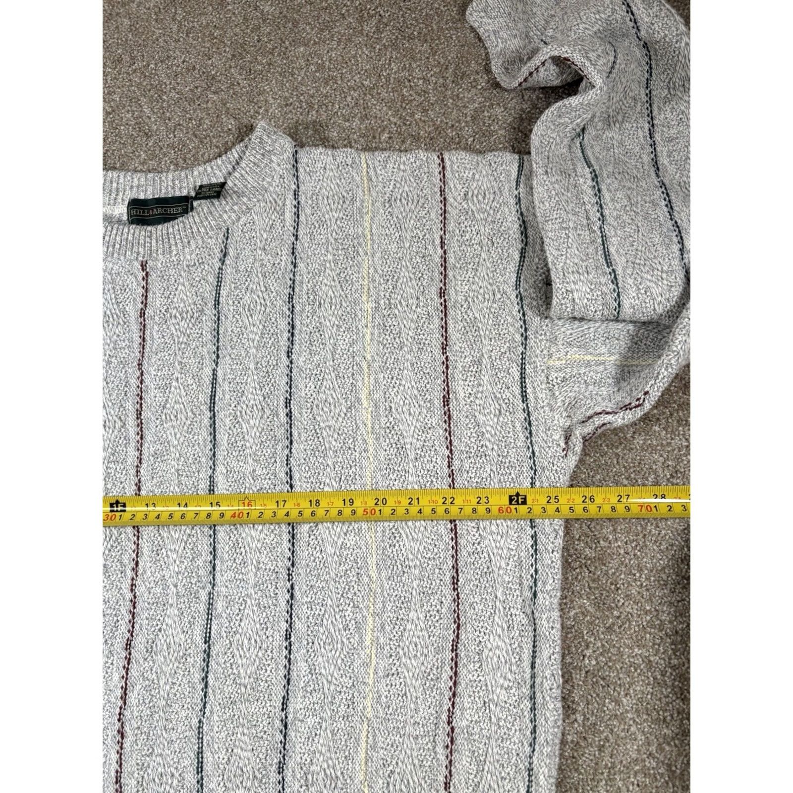 Coogi VINTAGE Hill and Archer Crosby Style Grandpa Sweater Mens XL Beige 1990s Geometric Size US XL / EU 56 / 4 - 7 Thumbnail
