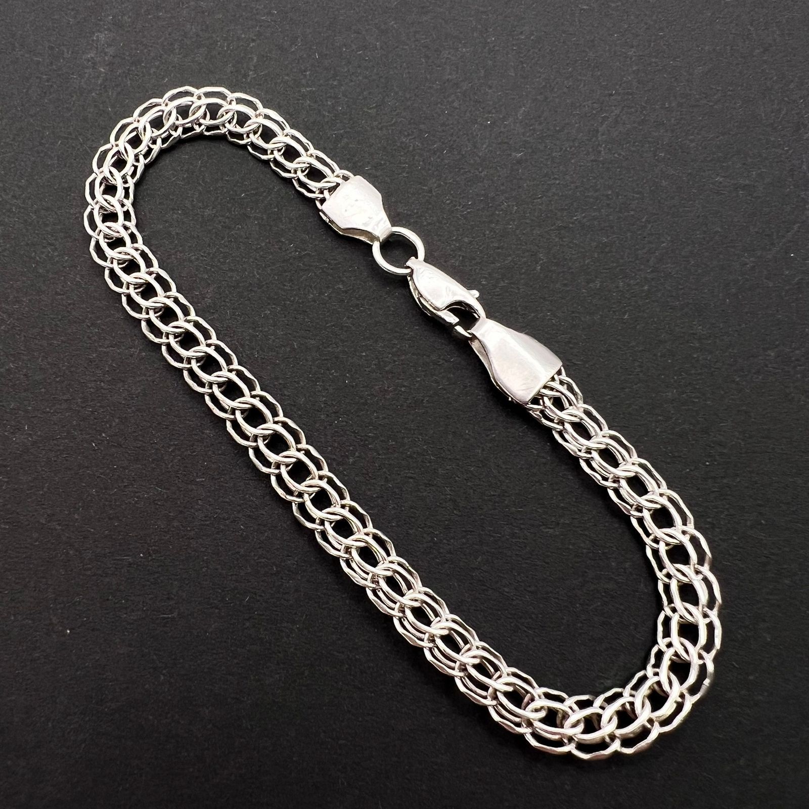 Sterling Silver Vintage 925 Sterling Silver Bracelet Jewelry 7.3g Size ONE SIZE - 3 Thumbnail