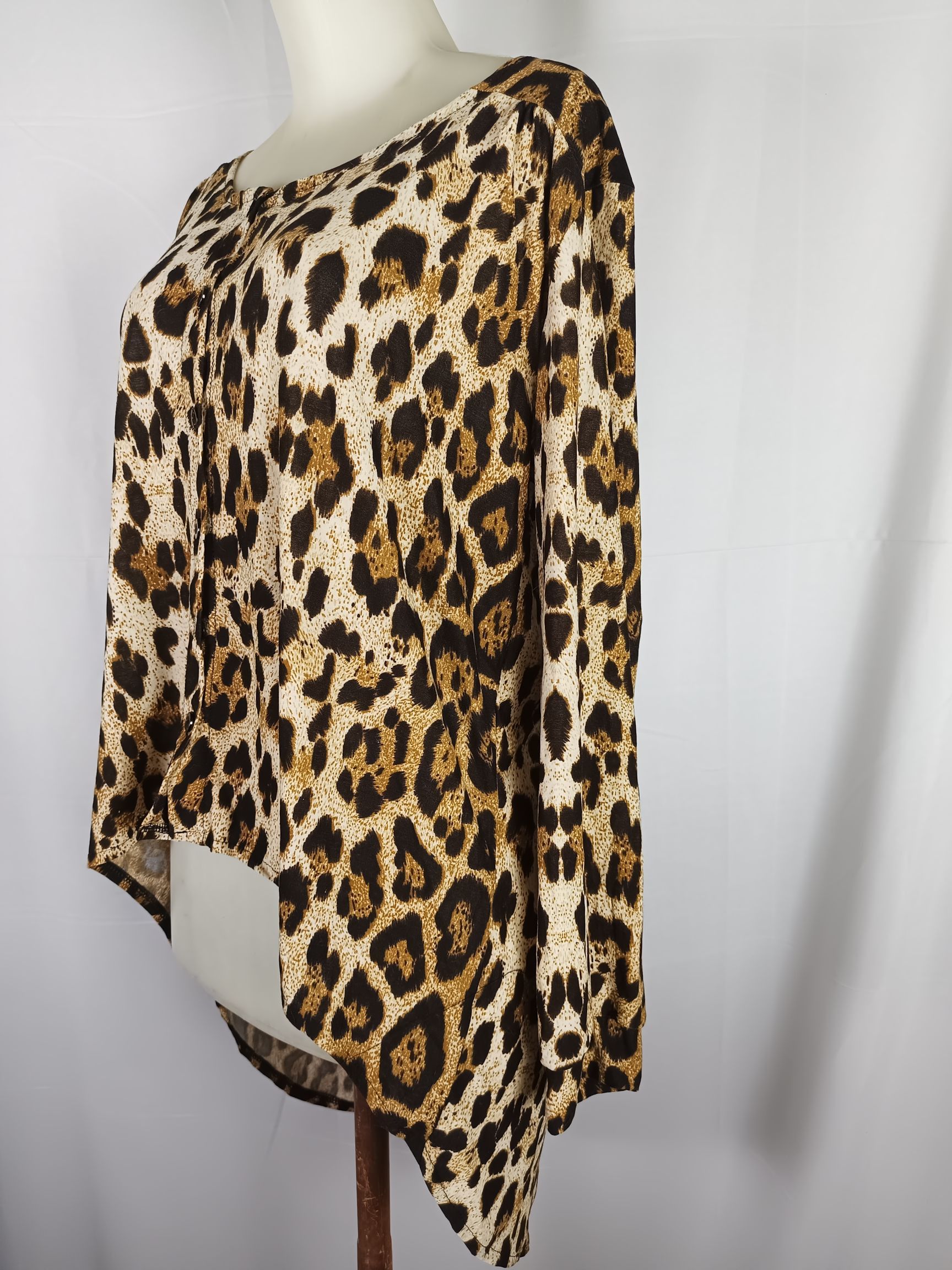 If Six Was Nine × Japanese Brand × Le Grande Bleu (L.G.B.) Women's Long Sleeves Leopard Animal Print Size XL / US 12-14 / IT 48-50 - 10 Thumbnail
