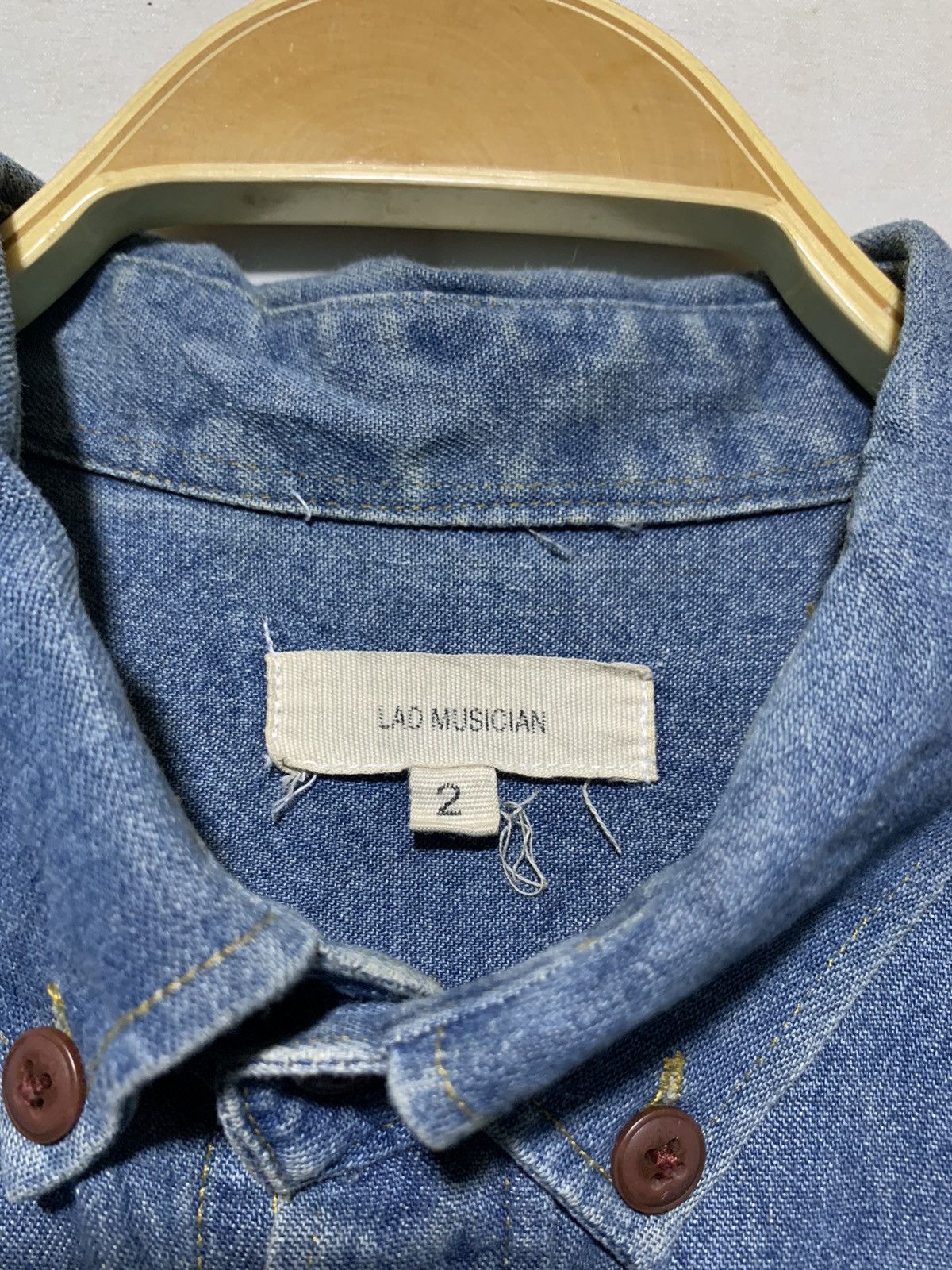 Lad Musician Vintage Lad Musician button down denim shirt Size US S / EU 44-46 / 1 - 7 Thumbnail