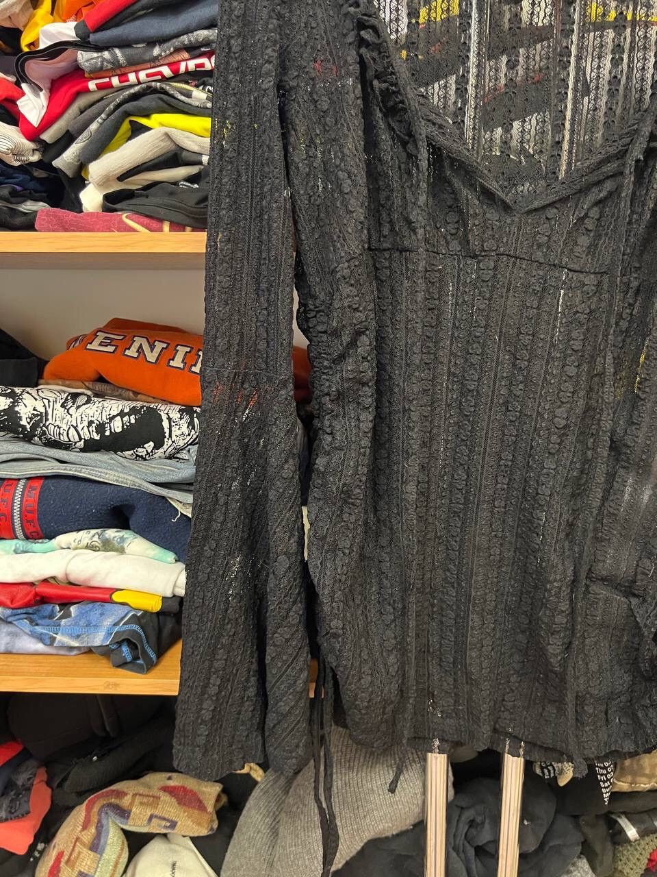 Hysteric Glamour Avant Garde Y2K Emo Punk Goth Crop Long sleeve button up Size 3XL / US 20-22 - 5 Thumbnail