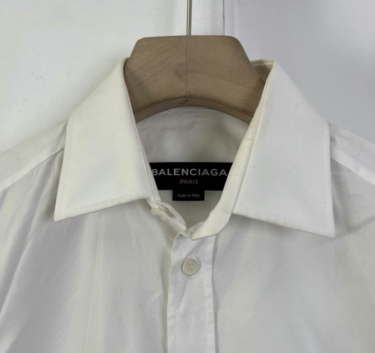 Balenciaga Balenciaga Cuff Embroidered Logo Shirt K12 Size US S / EU 44-46 / 1 - 4 Thumbnail