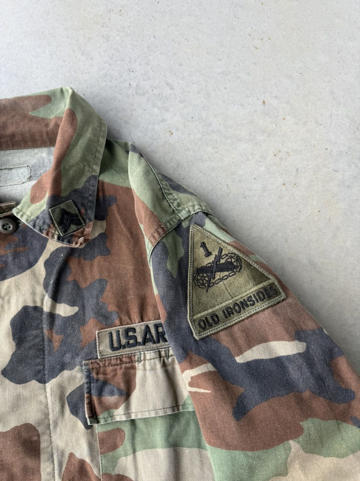 Vintage Vintage Woodland Camo Military Jacket Size US M / EU 48-50 / 2 - 5 Thumbnail