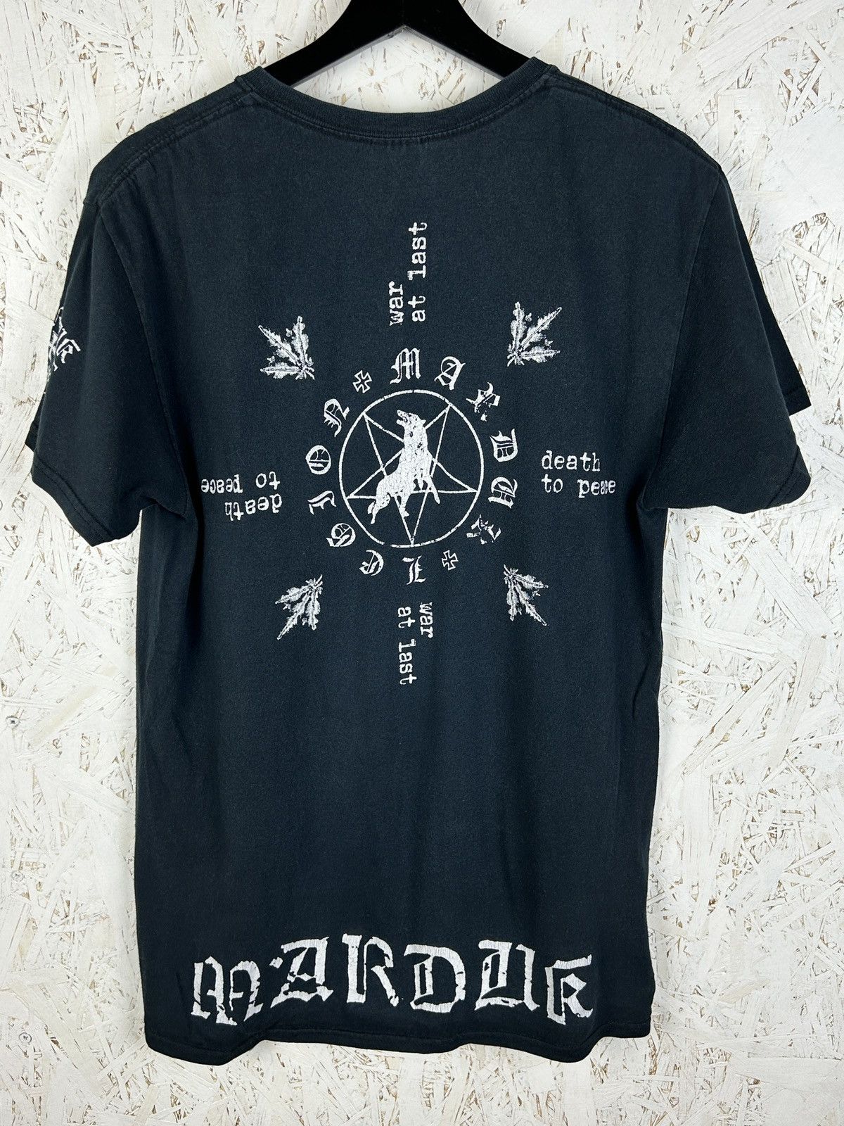 Band Tees 00s Vintage Marduk Frontschwein Black Metal T-Shirt M Size US M / EU 48-50 / 2 - 4 Thumbnail