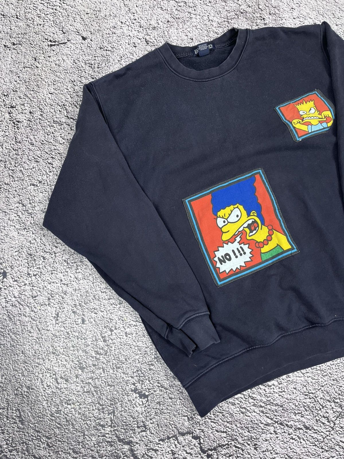 Lands' End Vintage 90s Lands End Simpsons Logo faded sweatshirt size L Size US L / EU 52-54 / 3 - 2 Thumbnail