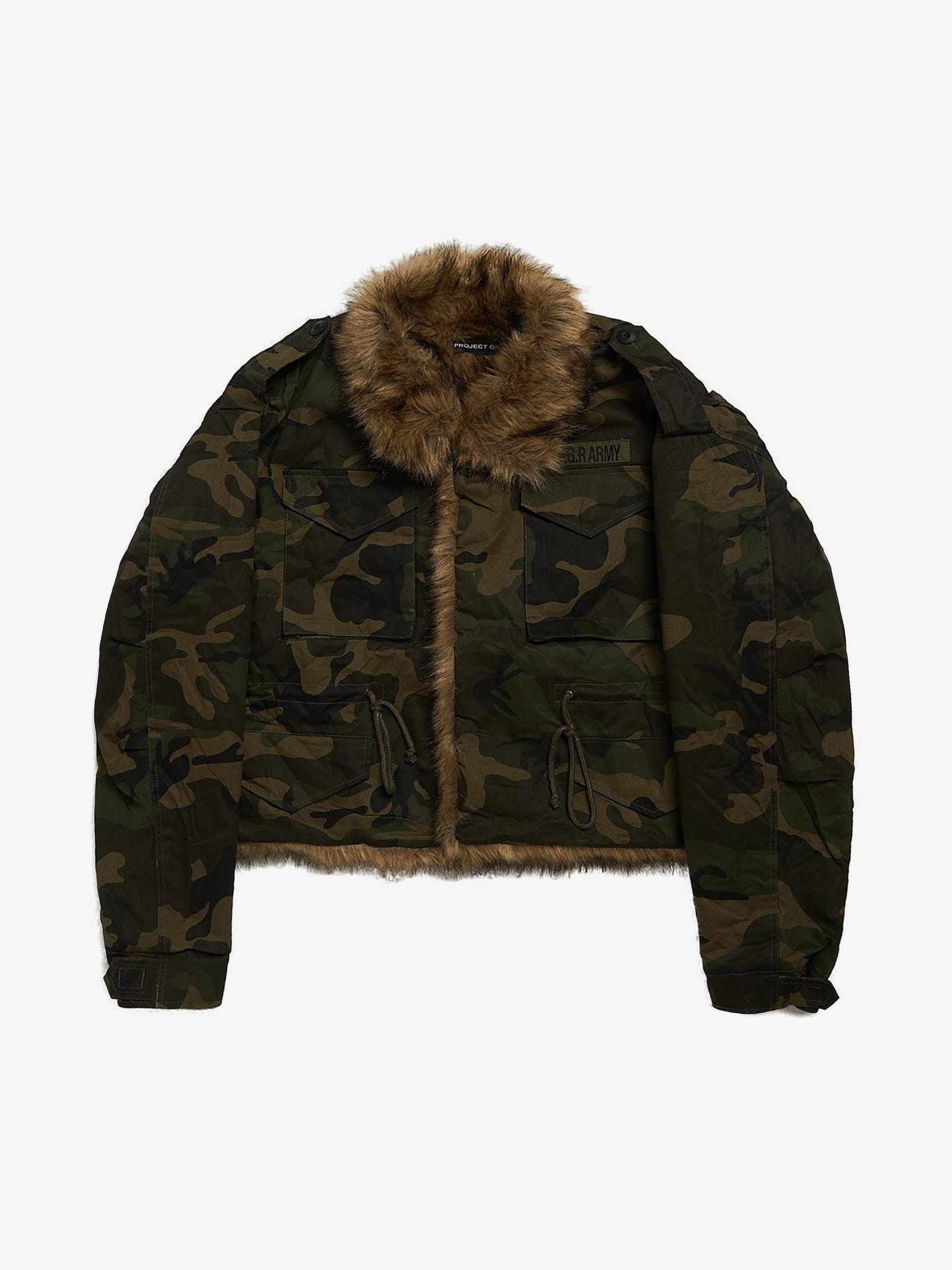 PROJECT G/R Fur Military Field Jacket Size US M / EU 48-50 / 2 - 1 Thumbnail