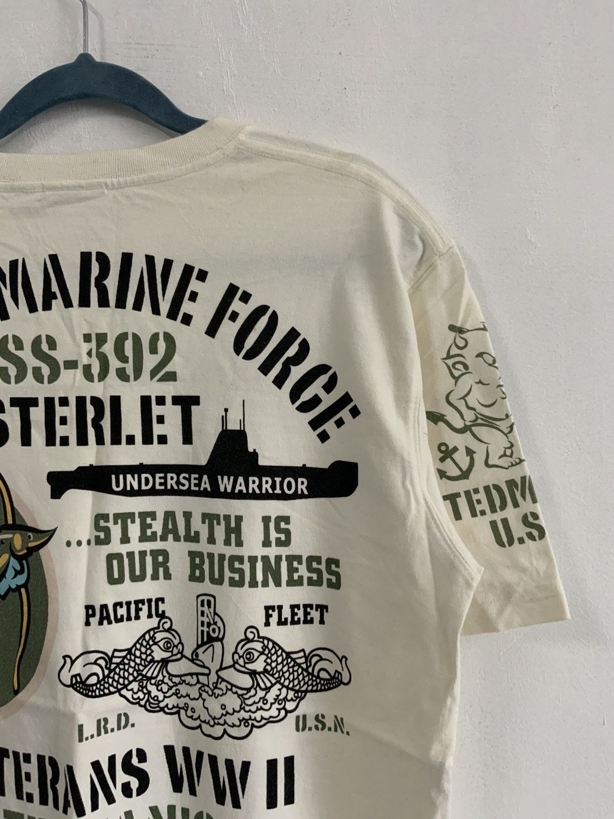 Tedman Vintage Tedman Loopwheel Rusty Stain USS Sterlet Tee Size US M / EU 48-50 / 2 - 11 Thumbnail