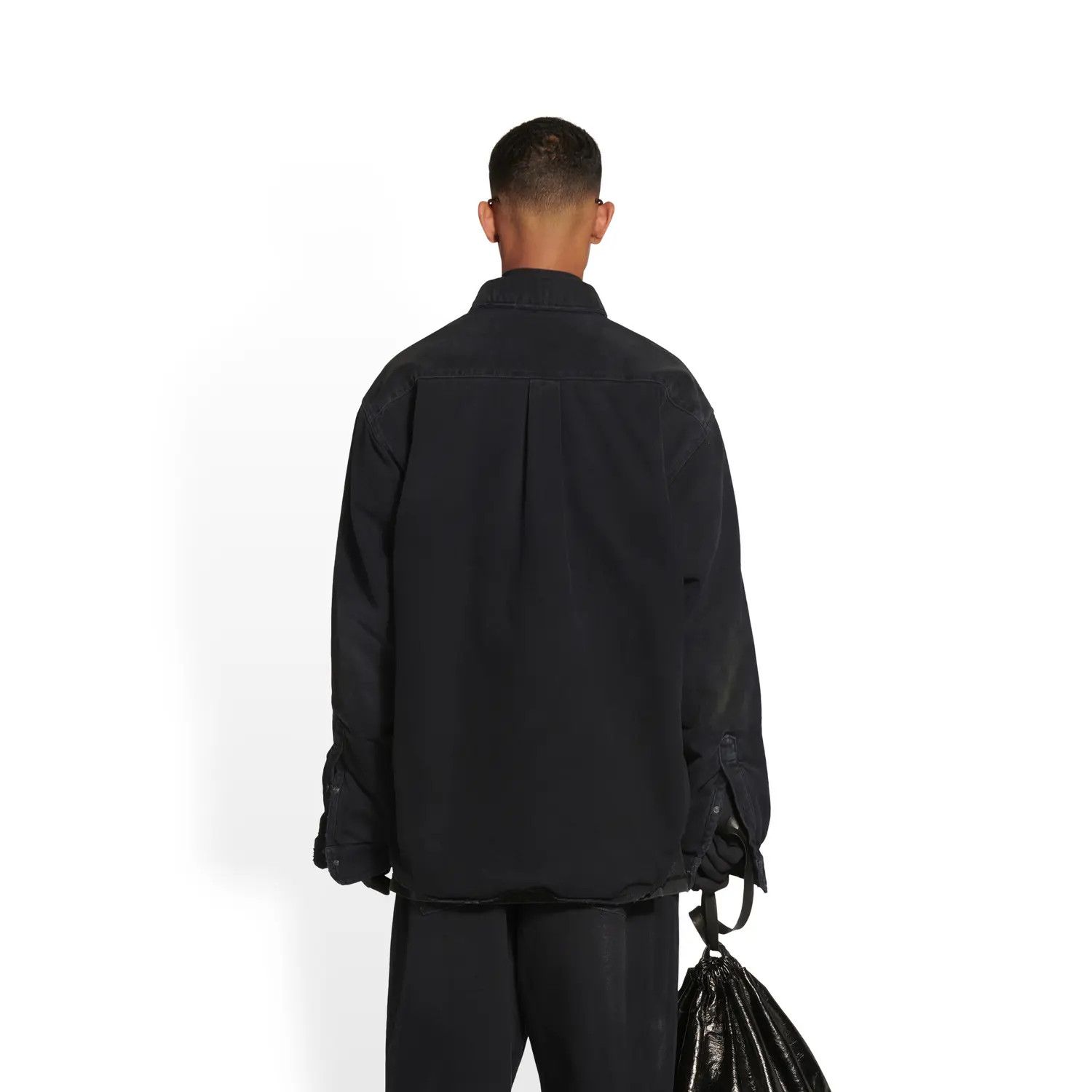 o1w1db11225 Padded Shirt in Black