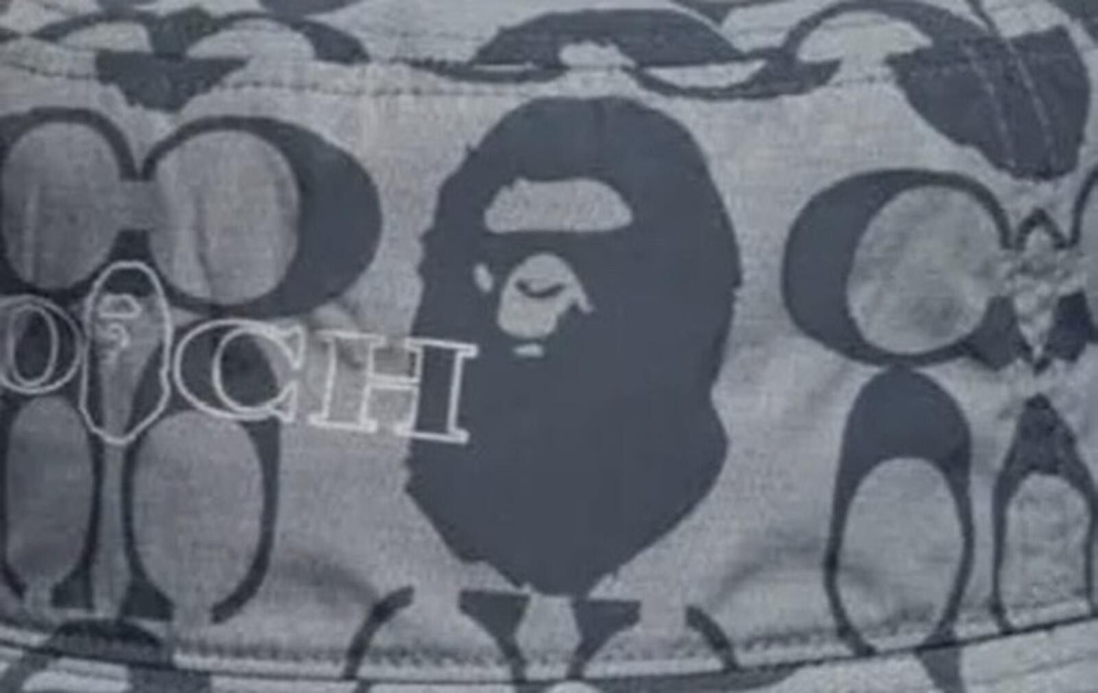 Coach BAPE x Coach Bucket Hat Navy / Gray StockX Certified M Large Size ONE SIZE - 5 Thumbnail