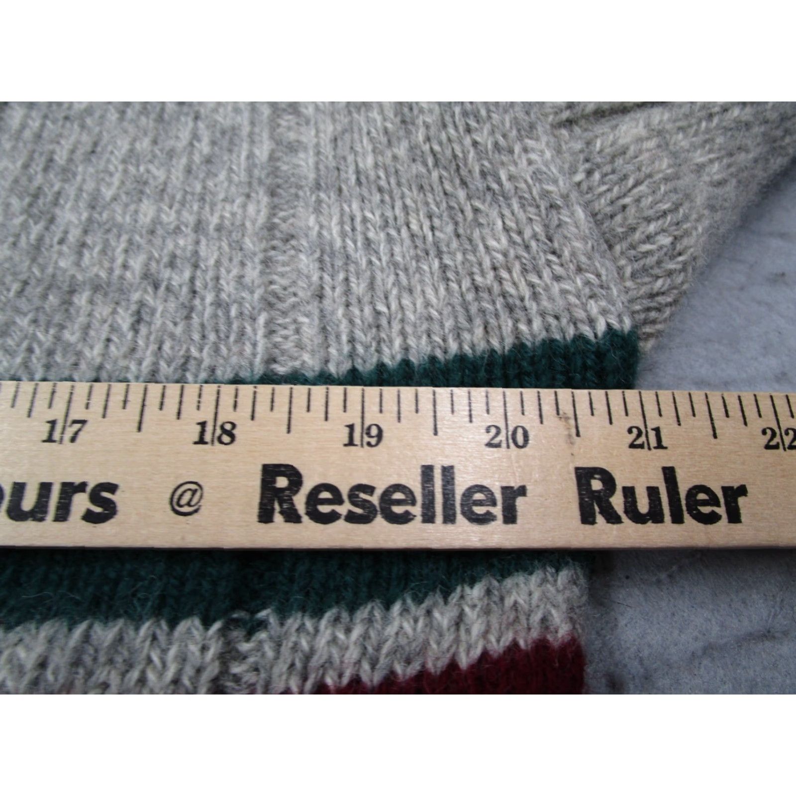 Eddie Bauer VINTAGE Eddie Bauer Cable-Knit Sweater Mens Medium Gray Striped Shawl Pullover Wool Blend 80s Retro Size US M / EU 48-50 / 2 - 6 Thumbnail