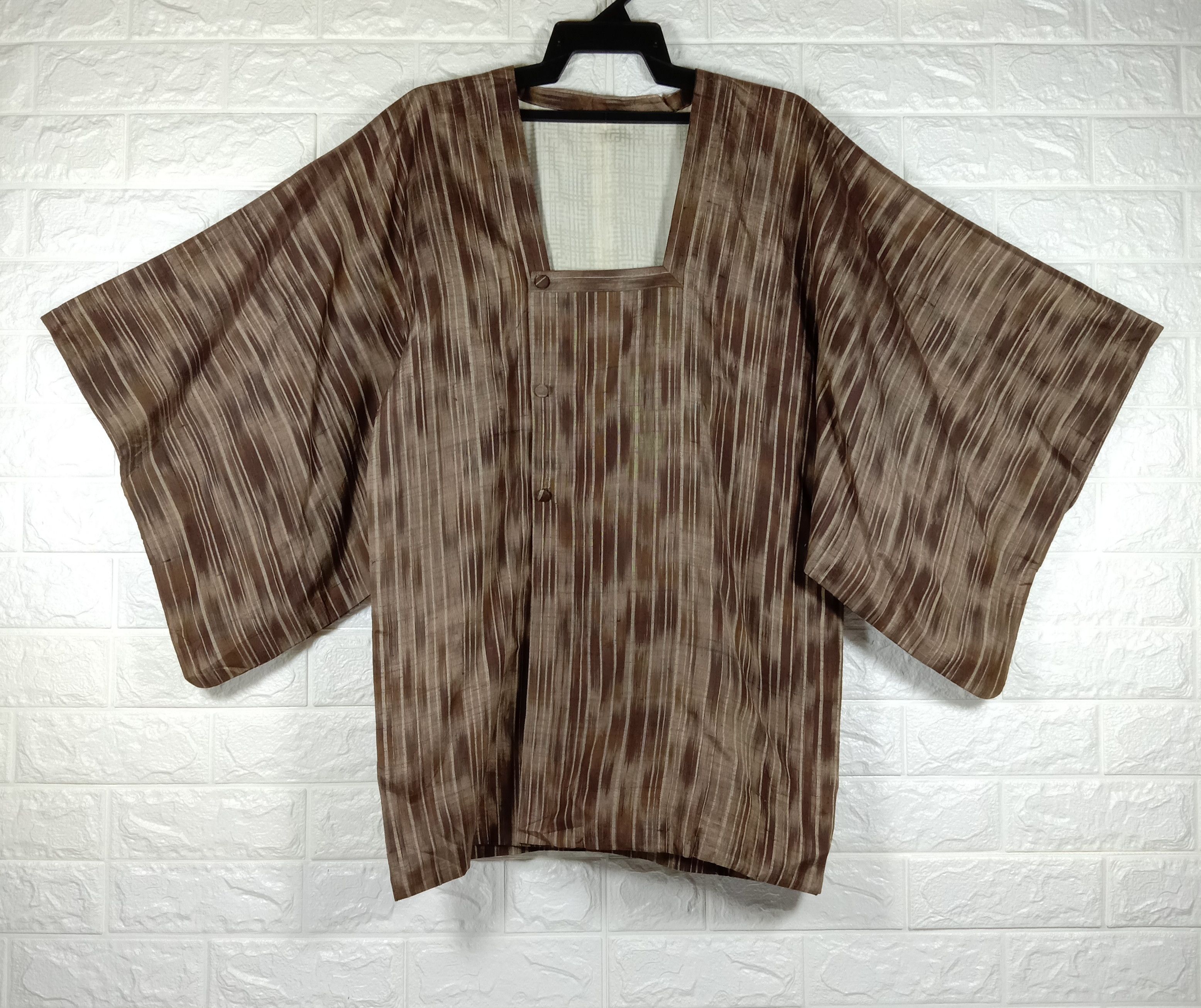 Japanese Brand Vintage Kimono Noragi Haori Hanten Cardigan Size US L / EU 52-54 / 3 - 1 Thumbnail