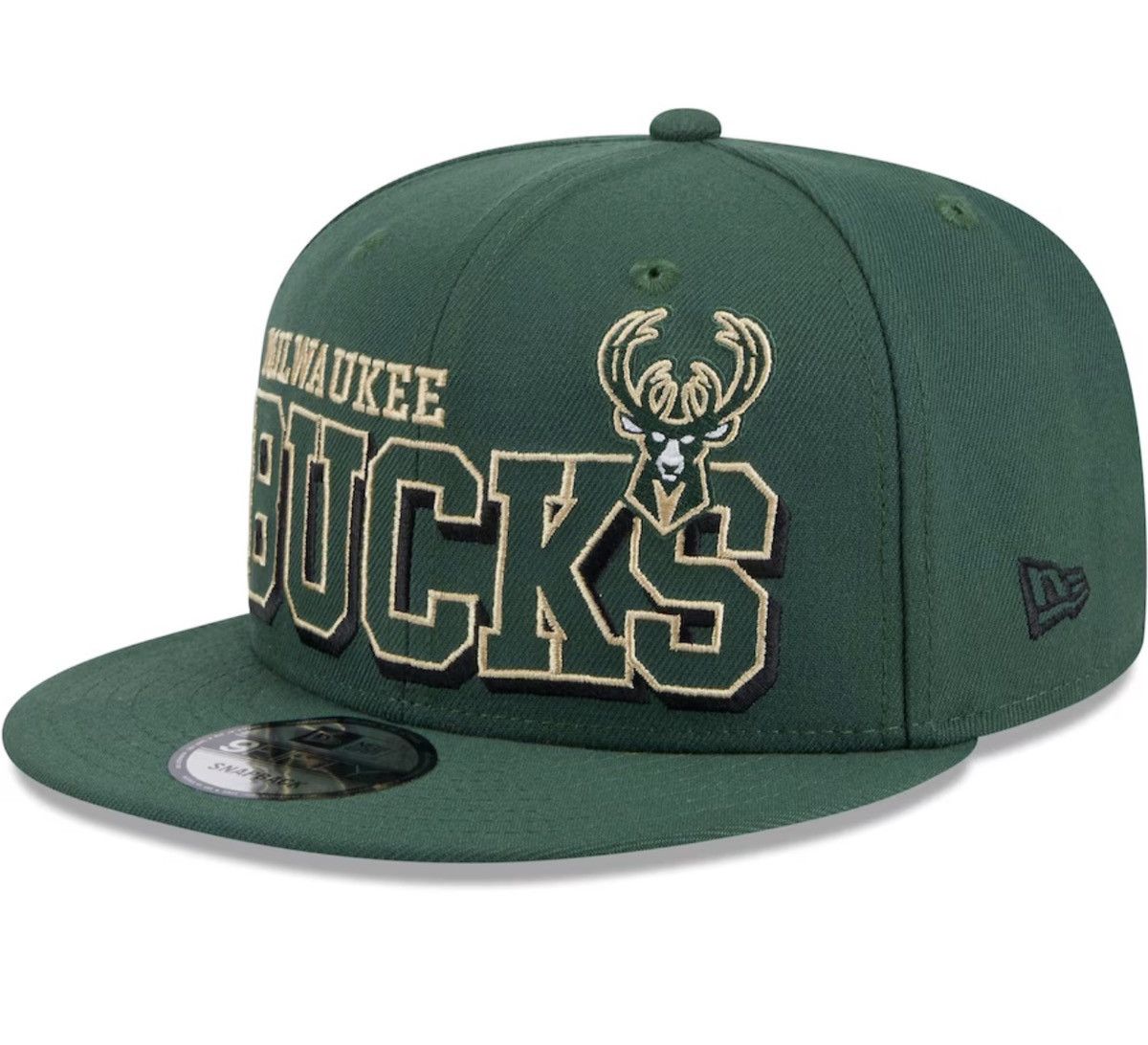 New Era Milwaukee Bucks Hat Size ONE SIZE - 3 Thumbnail