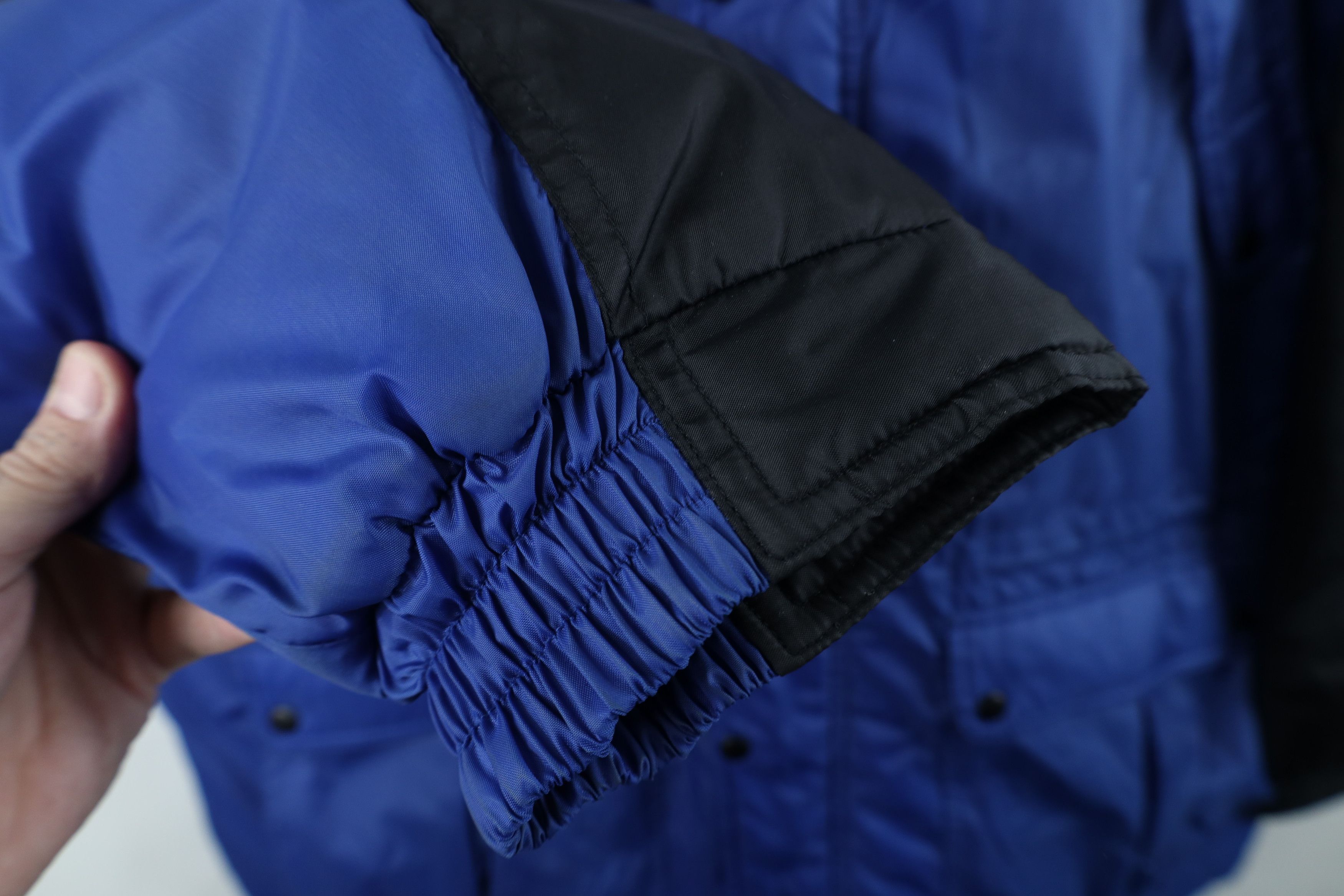 Vintage Vintage 90s Streetwear Block Full Zip Puffer Jacket Blue Size US XXL / EU 58 / 5 - 6 Thumbnail