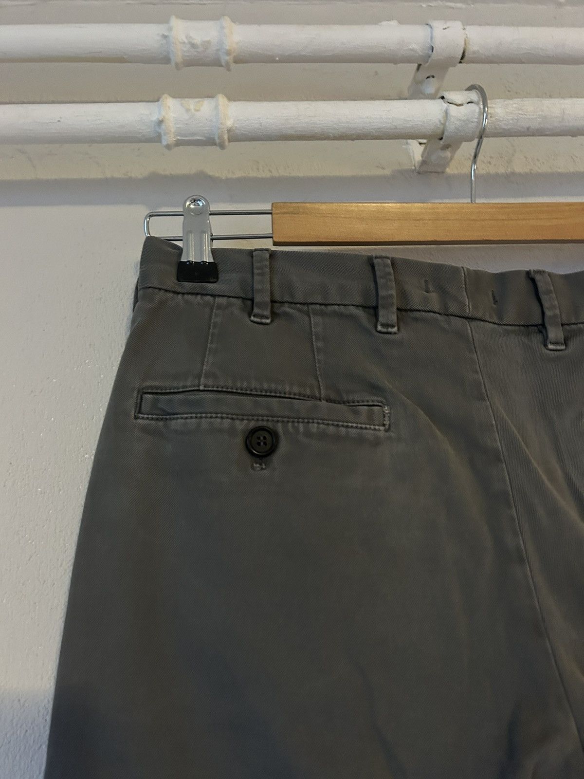 Prada Prada Grey Stretch Cotton Chino Trousers - Size 30 Size US 30 / EU 46 - 10 Thumbnail
