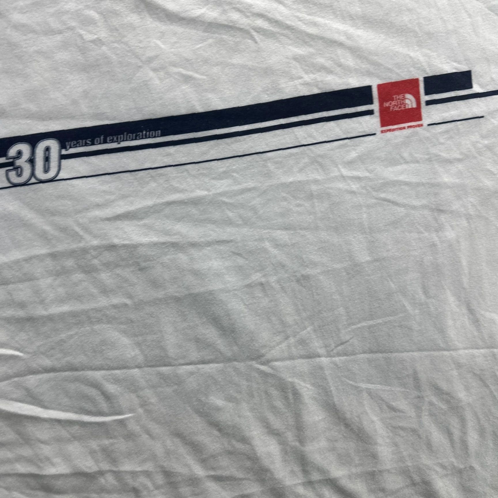 The North Face VINTAGE The North Face Shirt Mens Large White 30 Years of Exploration Anniversary Outdoor Tee Size US L / EU 52-54 / 3 - 6 Thumbnail