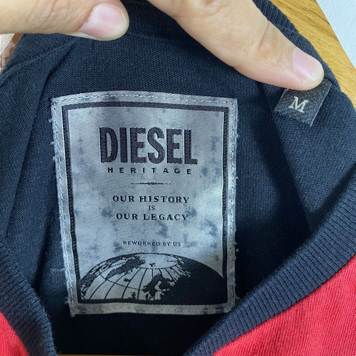 Diesel DIESEL HERITAGE Tri-Colour Design Tee Shirt Medium Size Size US M / EU 48-50 / 2 - 5 Thumbnail