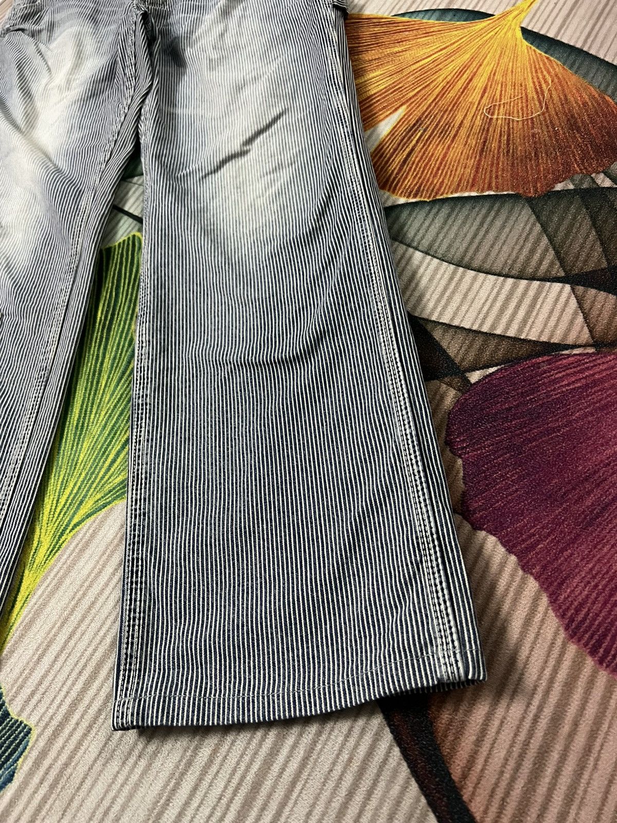 Japanese Brand 💥Vintage Oshkosh Carpenter Stripe Hickory Denim Jean Size US 36 / EU 52 - 9 Thumbnail