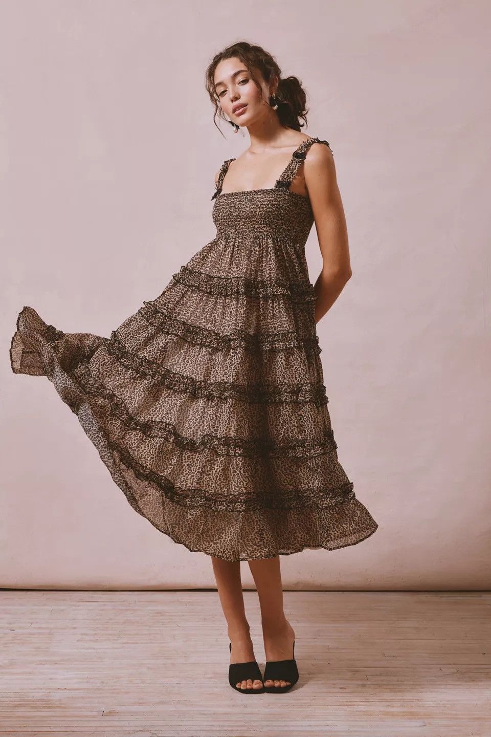 Sister Jane Lisette Leopard Print Midi Dress size S - remolquesrobert.com