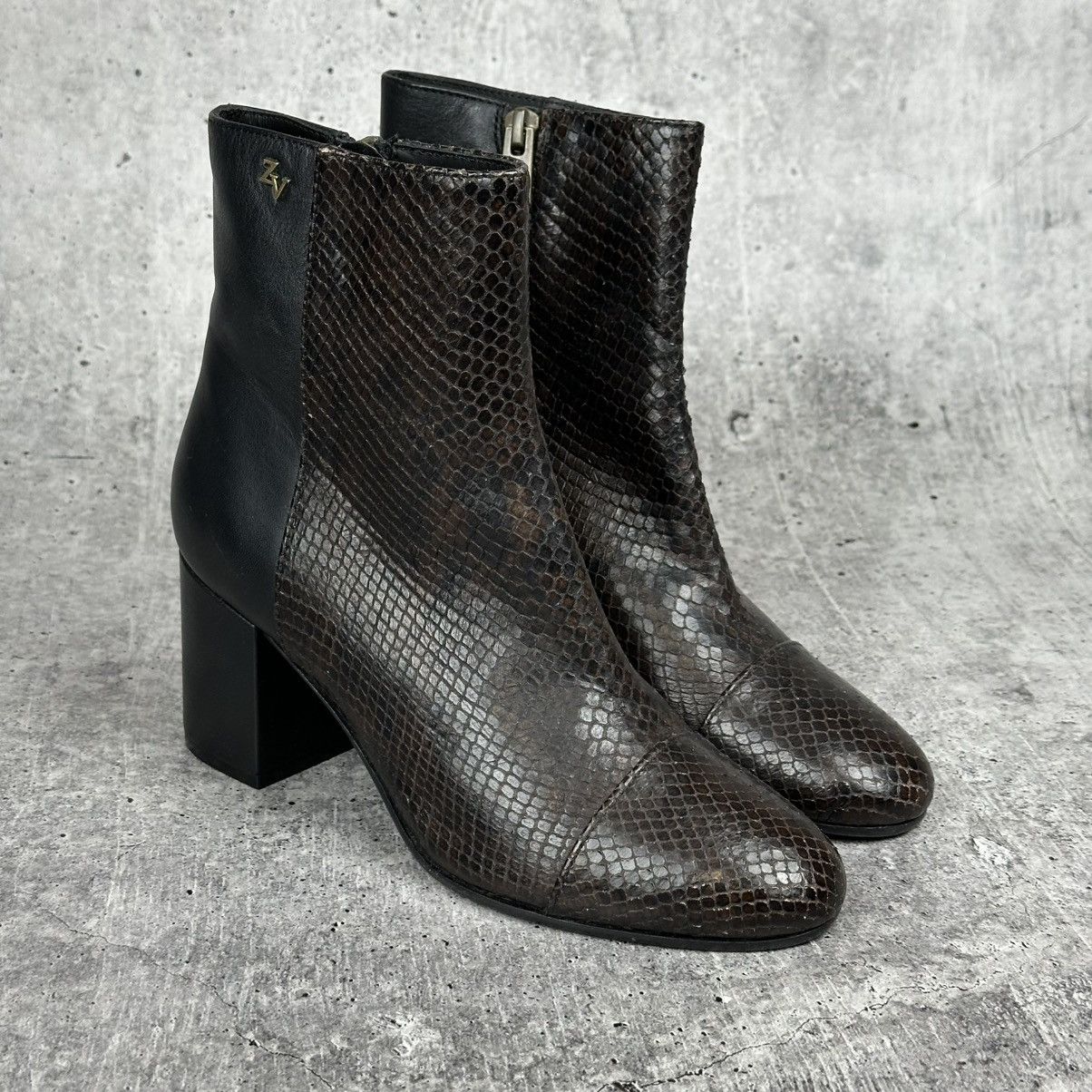 Zadig & Voltaire Zadig & Voltaire Lena Wild Leather Ankle Boots Shoes Size US 6 / IT 36 - 1 Thumbnail